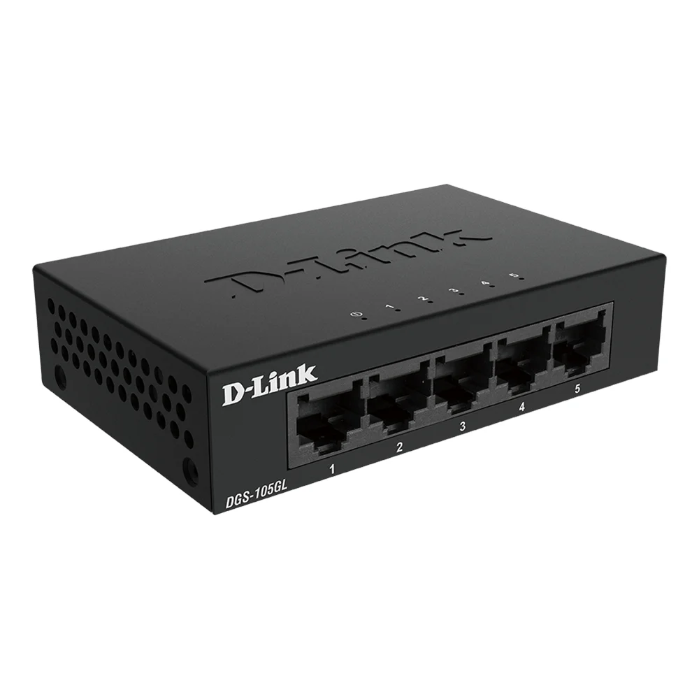 D Link DGS 105GL E 5 Port Gigabit Switch   Layer 2   Ohne IGMP   Desktop Switches
