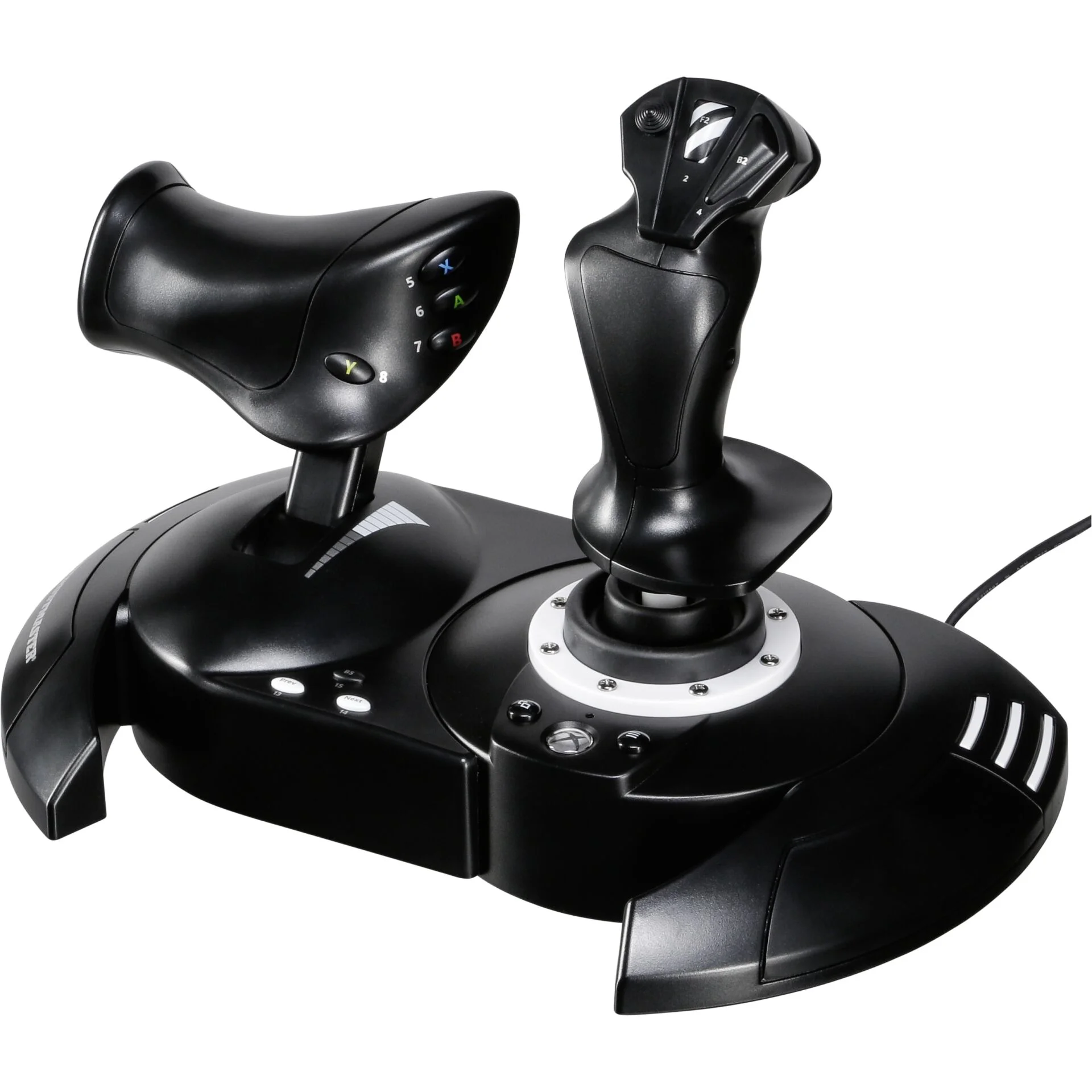 Thrustmaster T Flight Full Kit X Schwarz USB Joystick Analog   Digital PC  Xbox Zubehoer Gaming