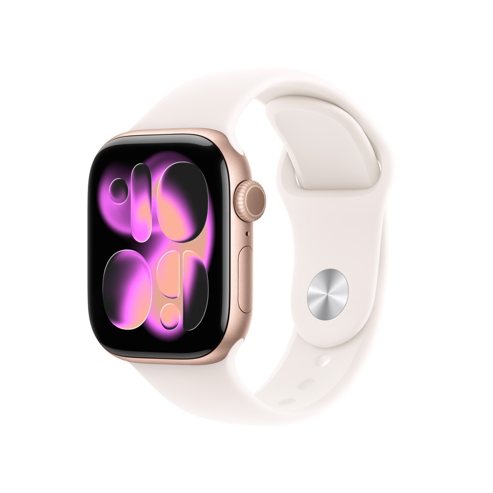Apple Watch S11 Aluminium Cellular 42mm Rosegold  Sportarmband blassrosa  S M Smartwatches & Fitnesstracker
