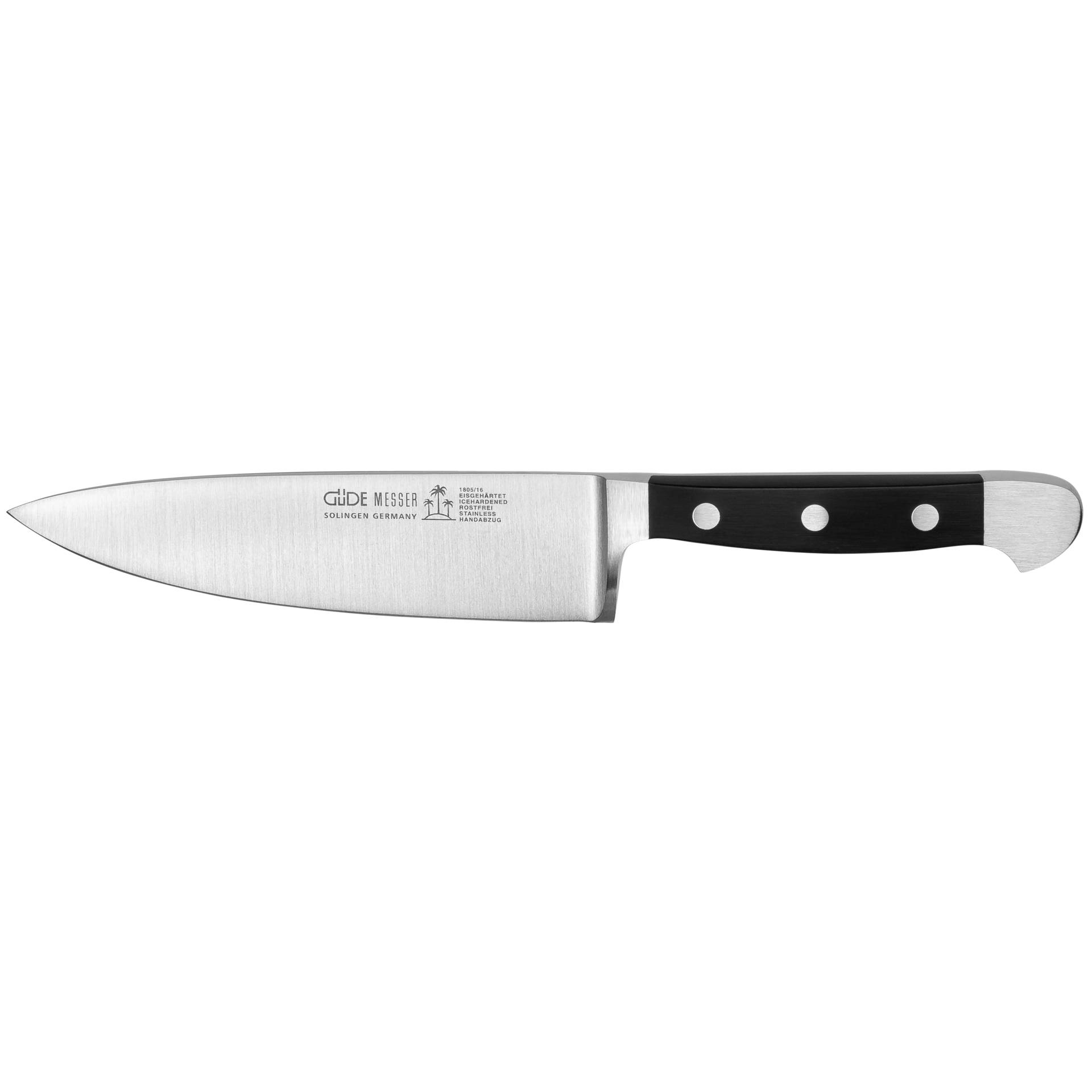 Guede Alpha Kochmesser 16 cm POM schwarz 180516 Besteck & Aufbewahrung