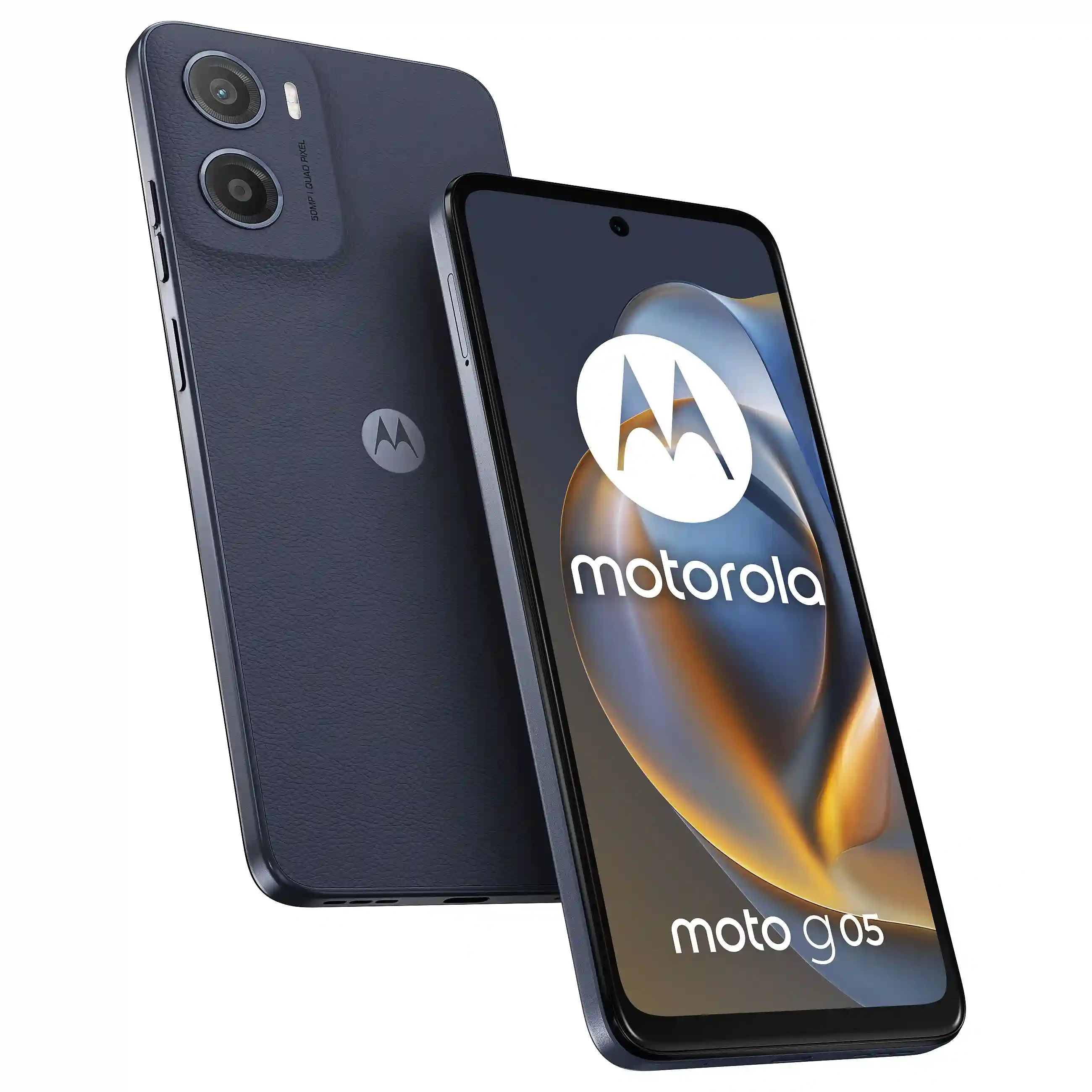 Motorola moto g05 16 9 cm  6 67   Dual SIM Android 15 4G USB Typ C 4 GB 128 GB 5200 mAh Blau Smartphones