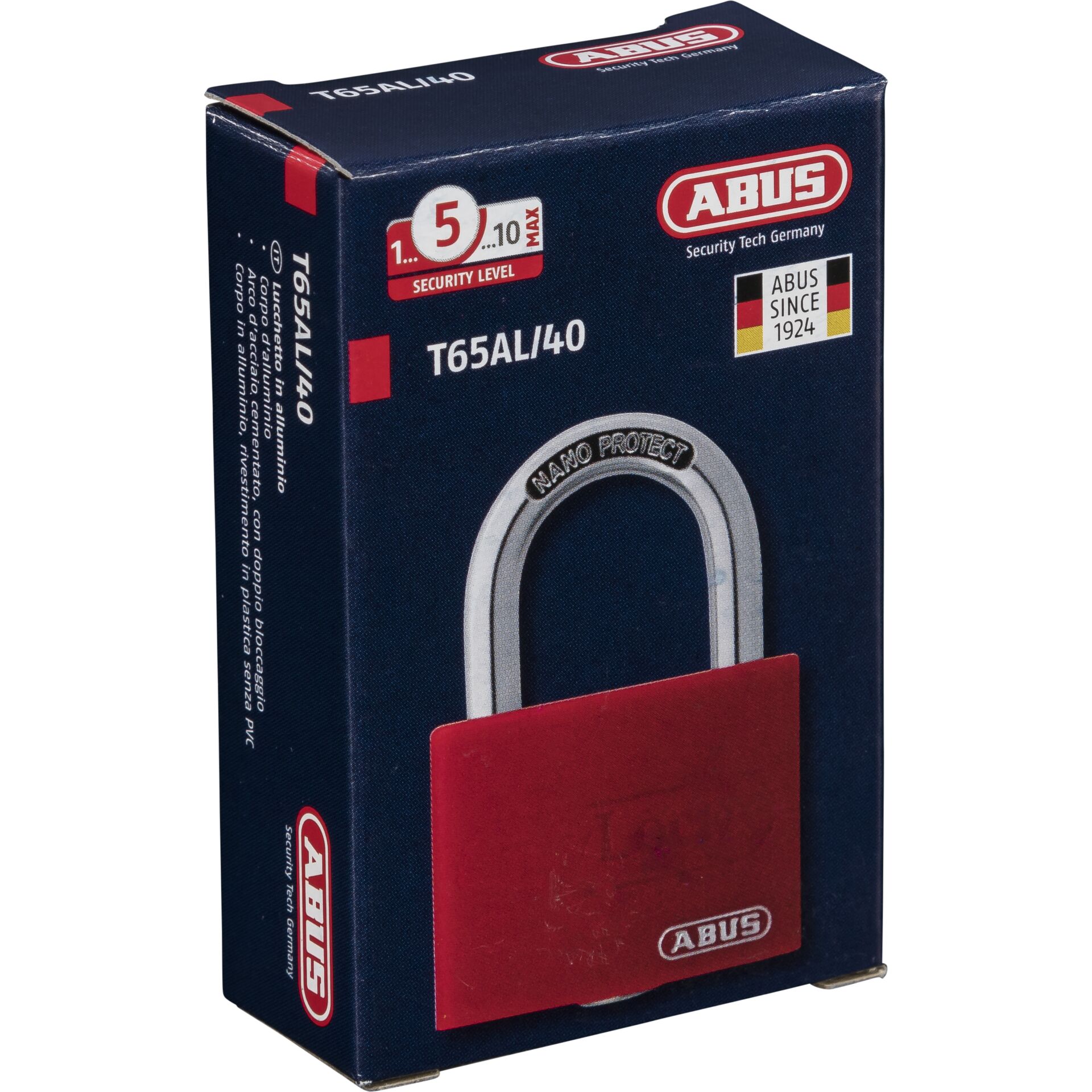 ABUS mylock t65al rot sl 5 Haussicherheit
