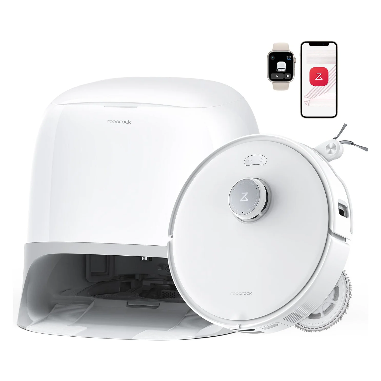 Roborock Qrevo Curv 5A1 0 325 l Schwarz  Weiss Staubsauger & Reiniger