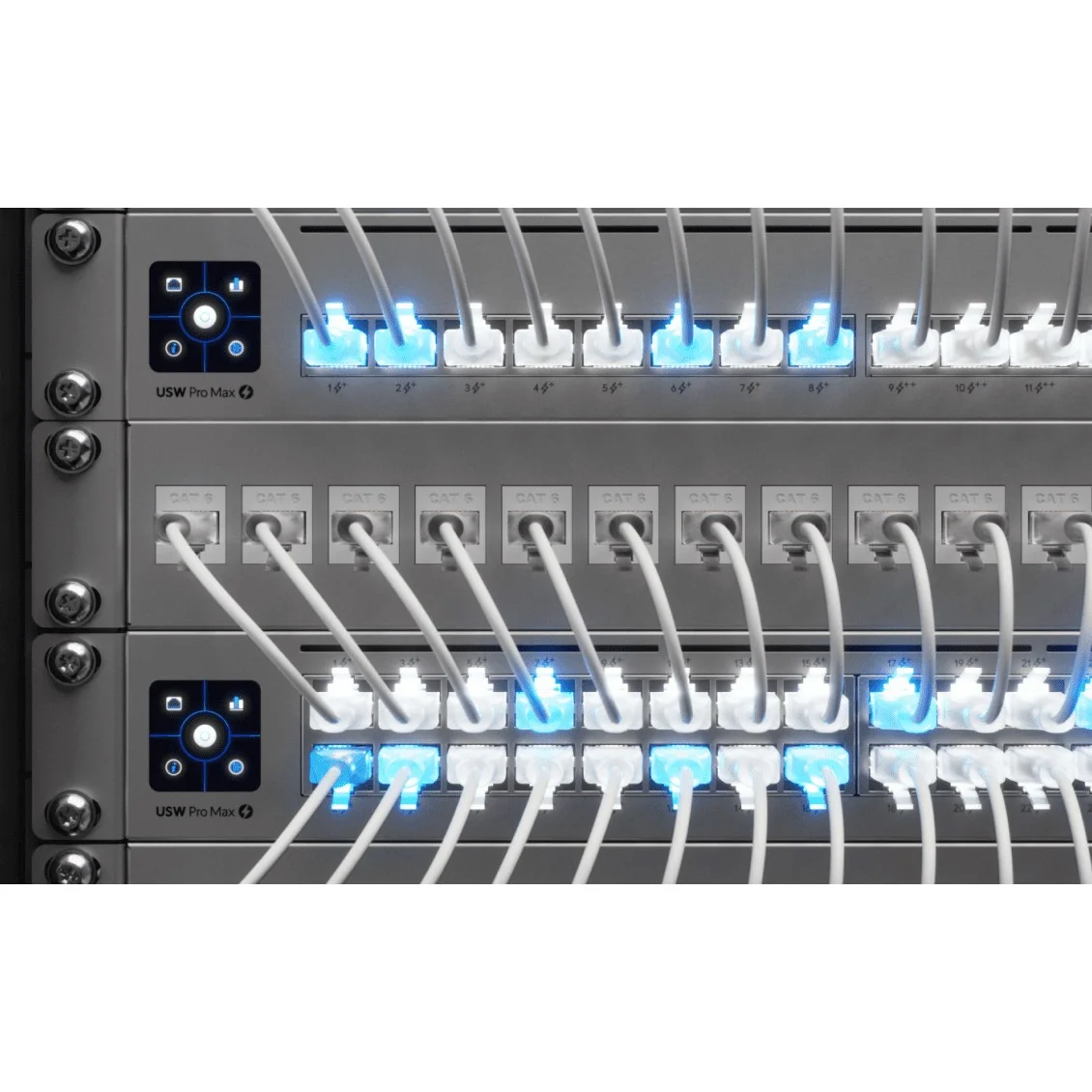 Ubiquiti Patch Kabel 15m CAT6   UniFi Etherlighting   2 5 GbE   15m   UACC CABLE PATCH EL 15M W Netzwerk-Kabel