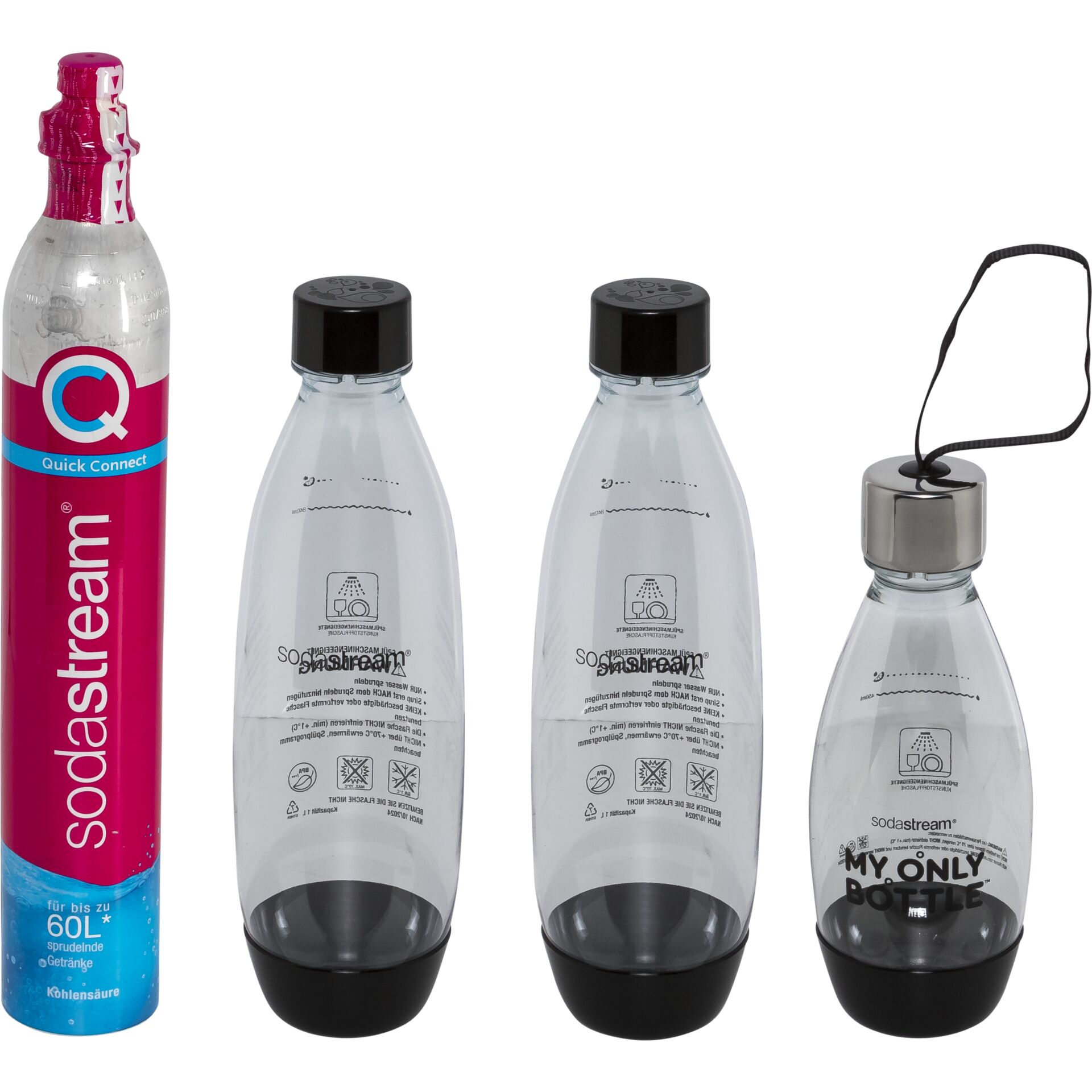 SodaStream Terra Vorteilspack mit 3 Flaschen Wasseraufbereitung