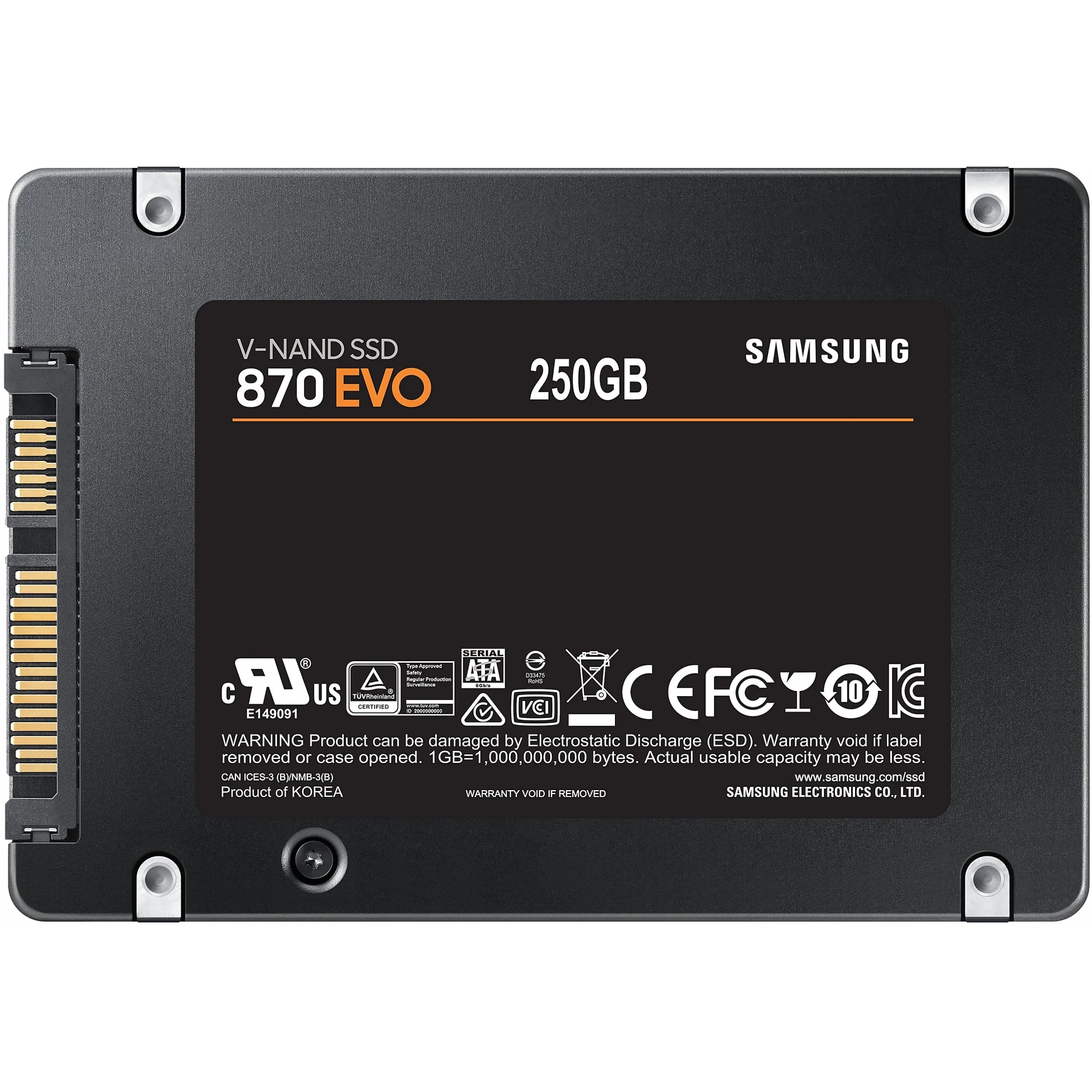 Samsung HDSSD 2 5  Sata  250GB 870 EVO Basic Speichermedien