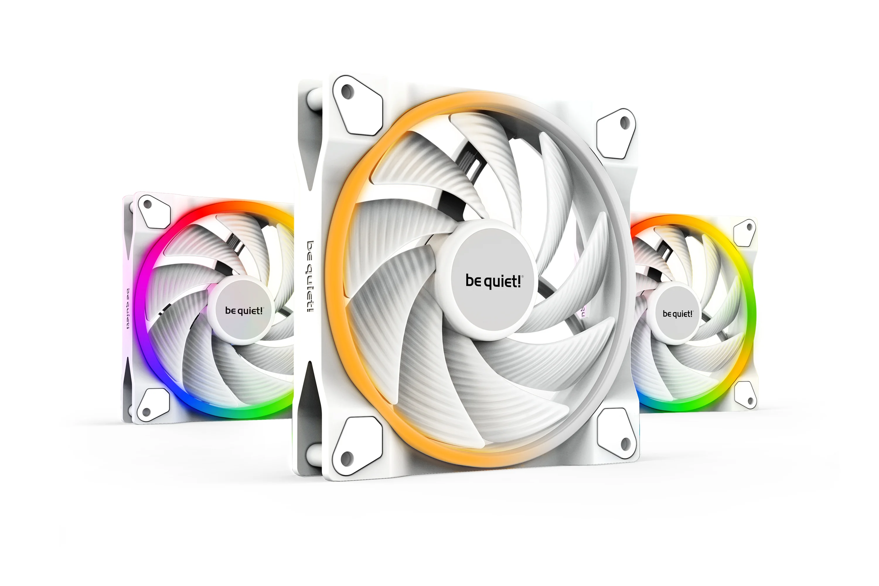 be quiet  Light Wings White   140mm PWM high speed Triple Pack Computergehaeuse Ventilator 14 cm Weiss 3 Stueck e  PC-Zubehoer
