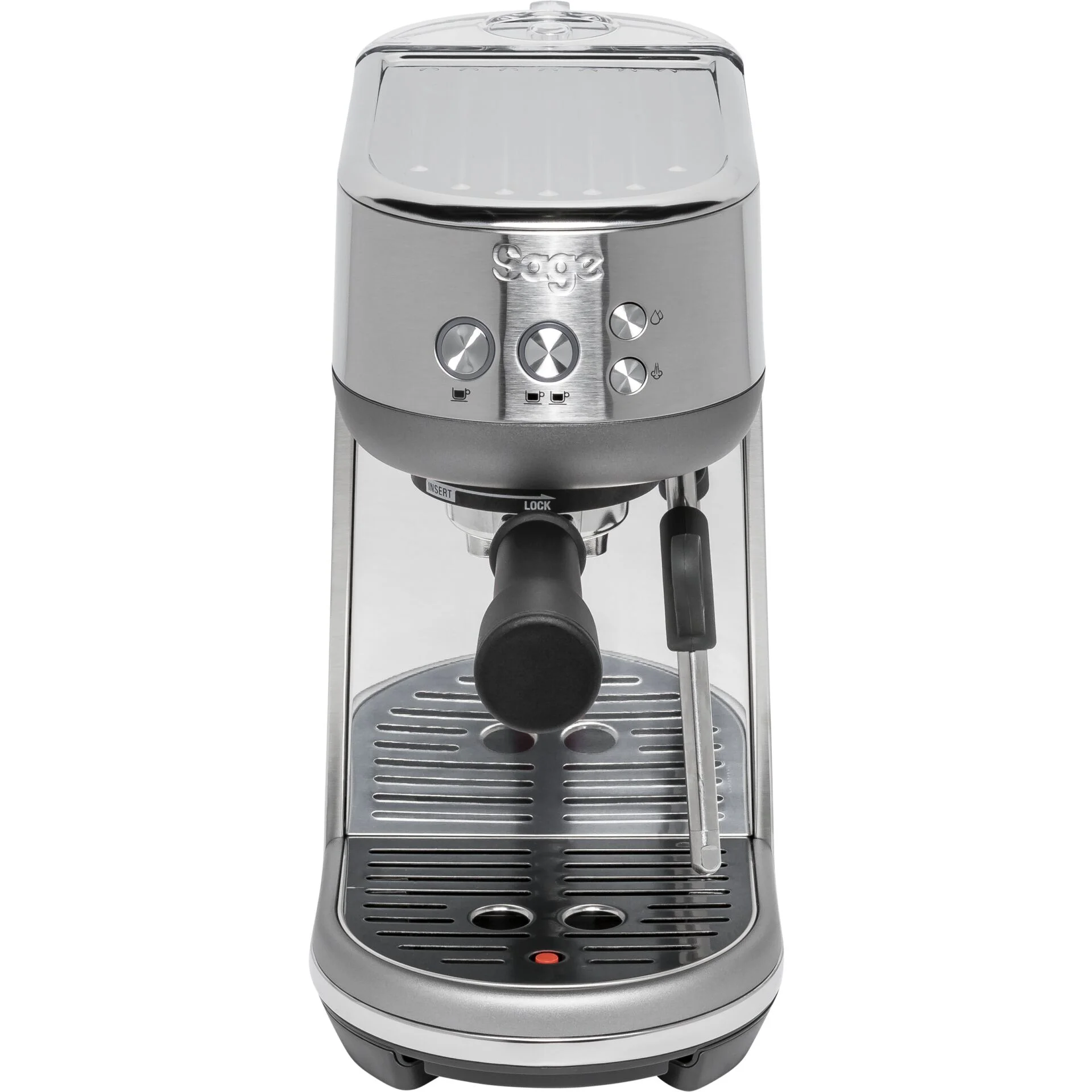Sage Appliances SES450 the Bambino  Siebtraeger Espressomaschine  Gebuerstetes Edelstahl Siebtraegermaschinen