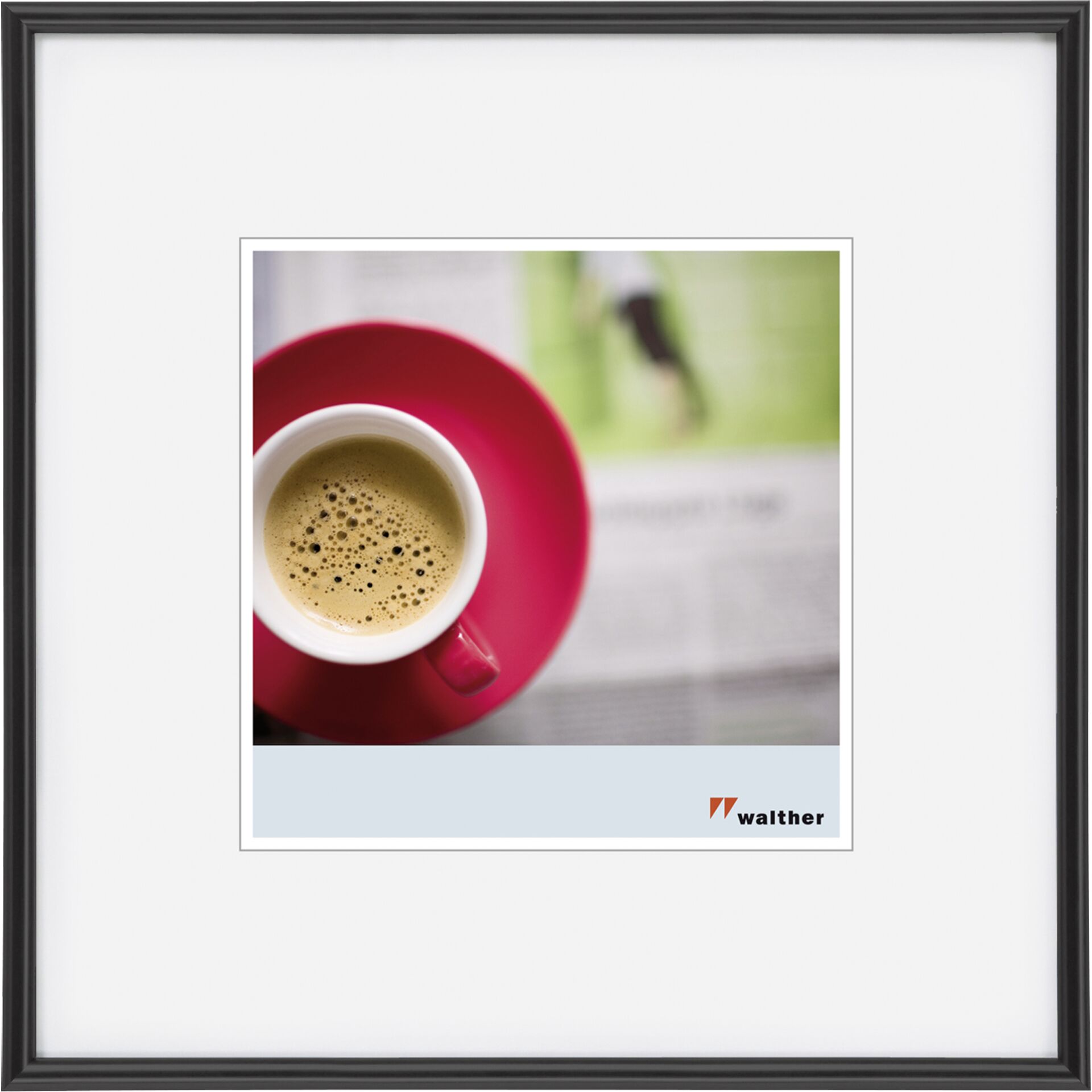 Walther Galeria 40x40 Kunststoff schwarz KB440H Bilderrahmen