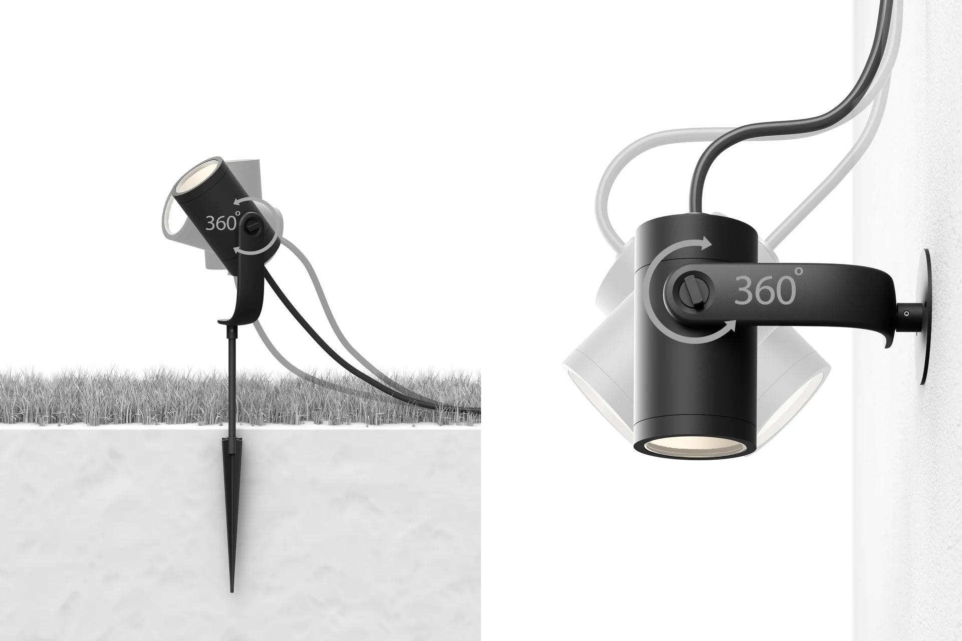 Philips Hue White and Color ambiance Lily Outdoor 3er Pack Spot schwarz Aussenleuchten