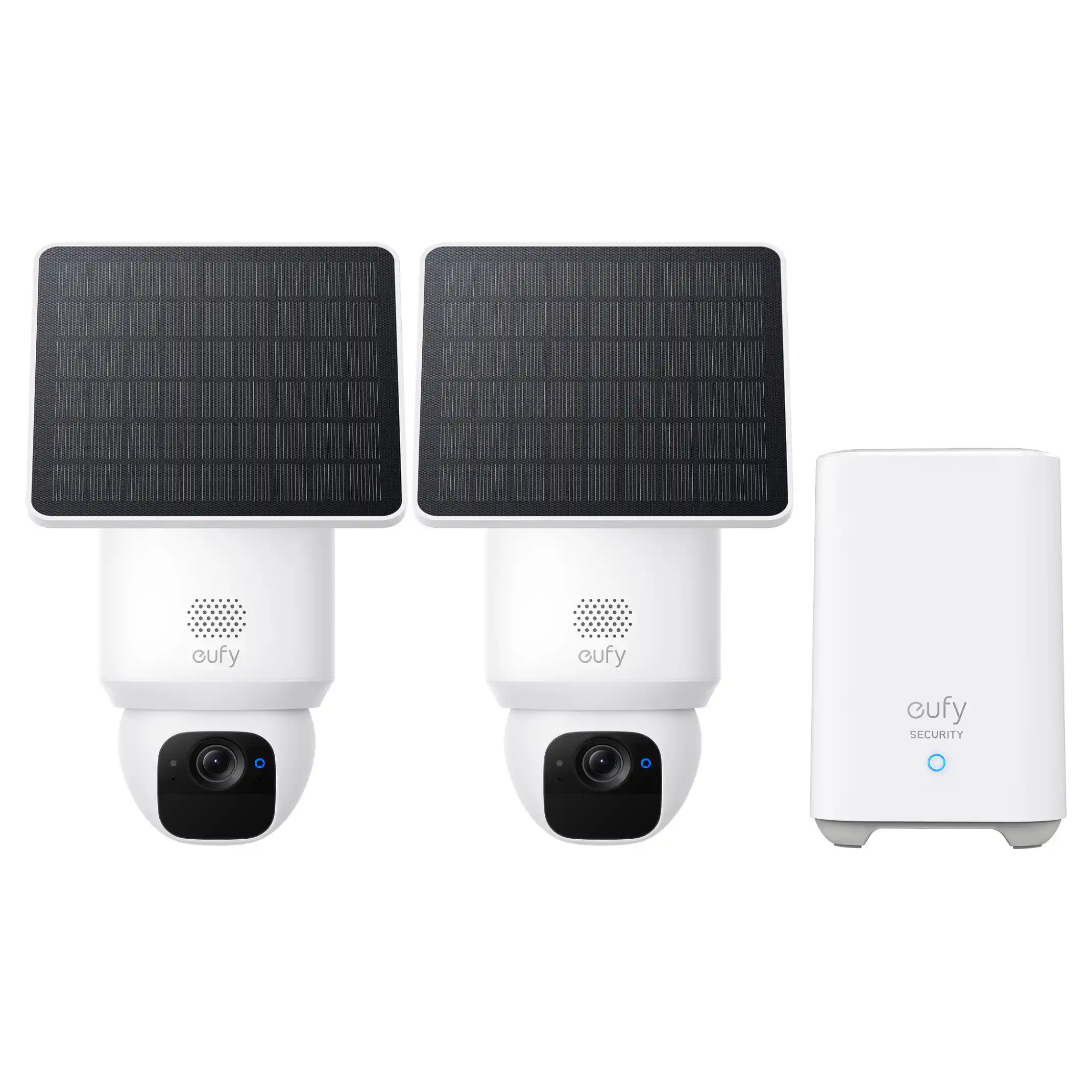 Eufy SoloCam E30  2 Pack    Homebase 2 Dome IP Sicherheitskamera Draussen 2048 x 1080 Pixel Wand Ueberwachungskameras