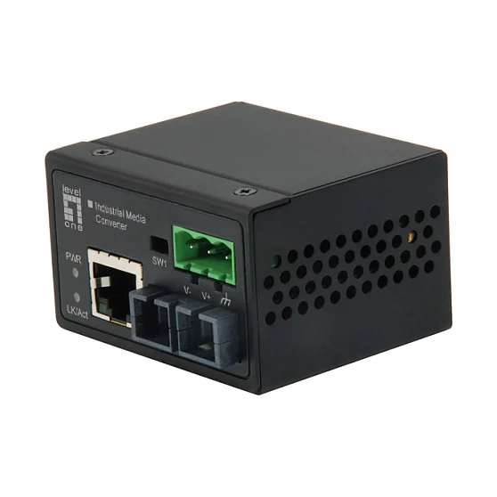 LevelOne IEC 4301 Netzwerk Medienkonverter 100 Mbit s Einzelmodus Schwarz