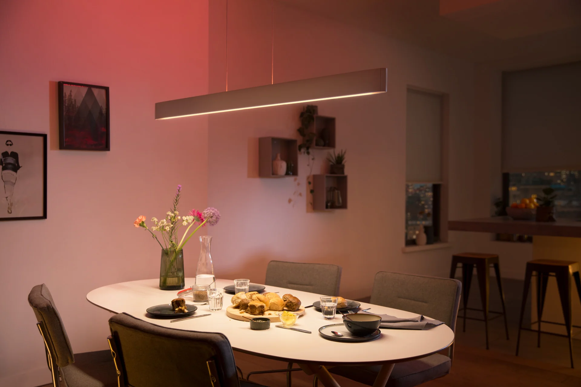 Philips Hue White and Color ambiance Ensis Pendelleuchte weiss Leuchtmittel & Lampen