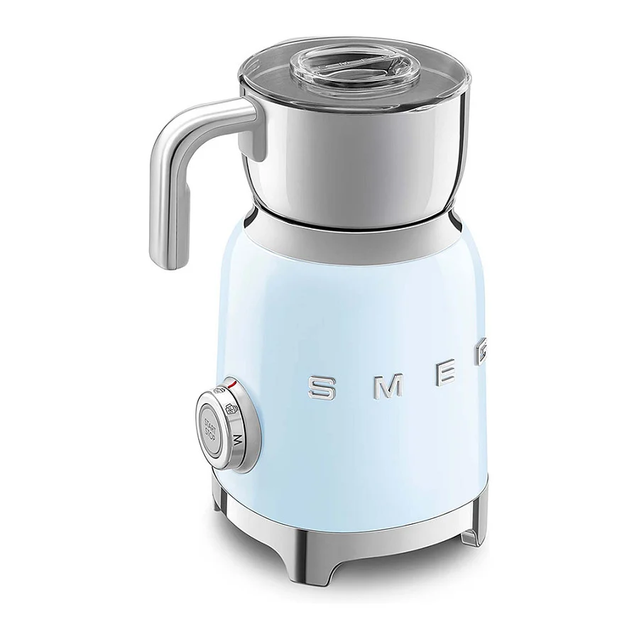 SMEG mff11pbeu milchaufschaeumer 50 s style pastellblau Kuechenkleingeraete