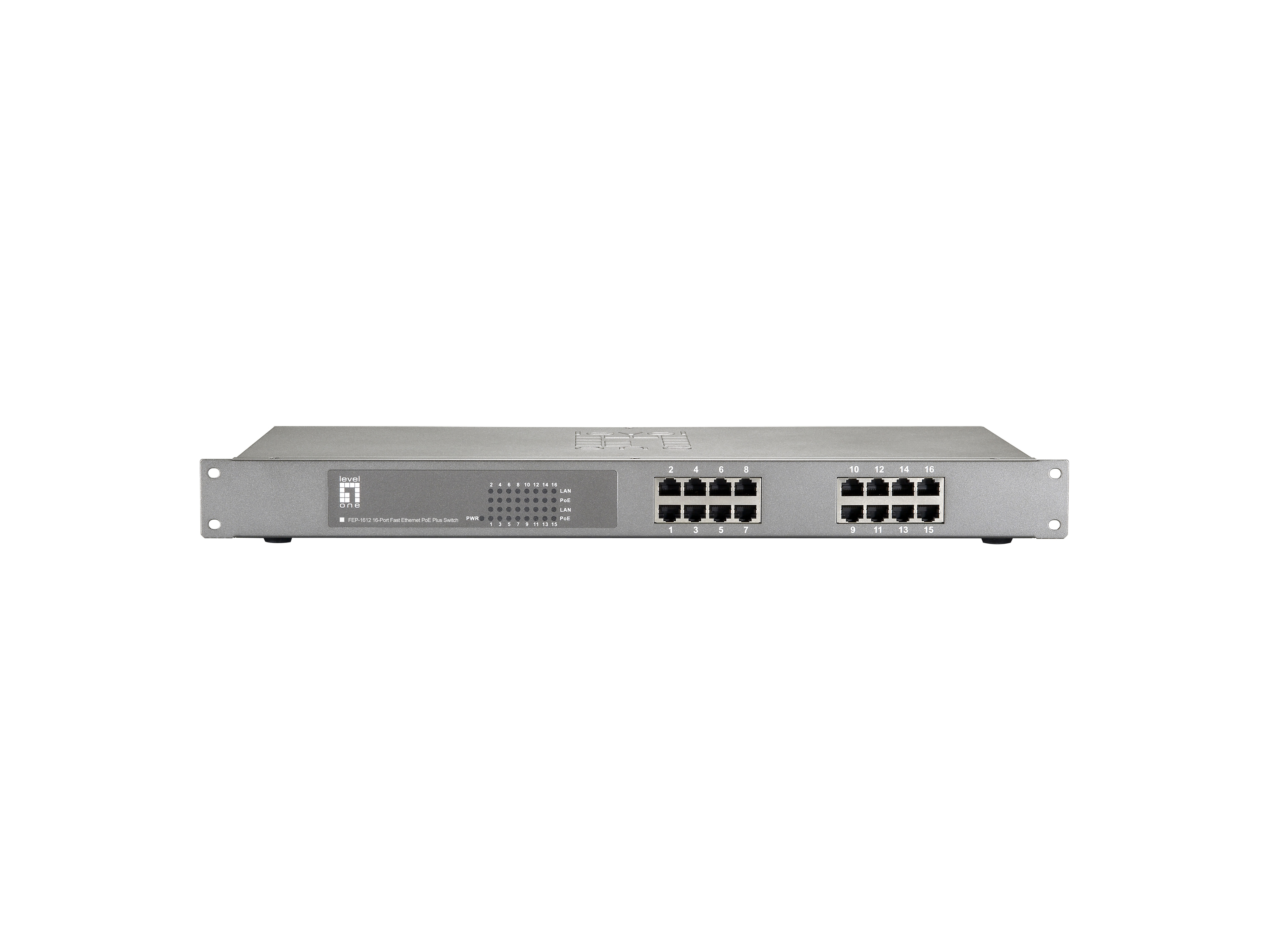LevelOne FEP 1612W150 Netzwerk Switch Fast Ethernet 10 100 Power over Ethernet PoE Grau