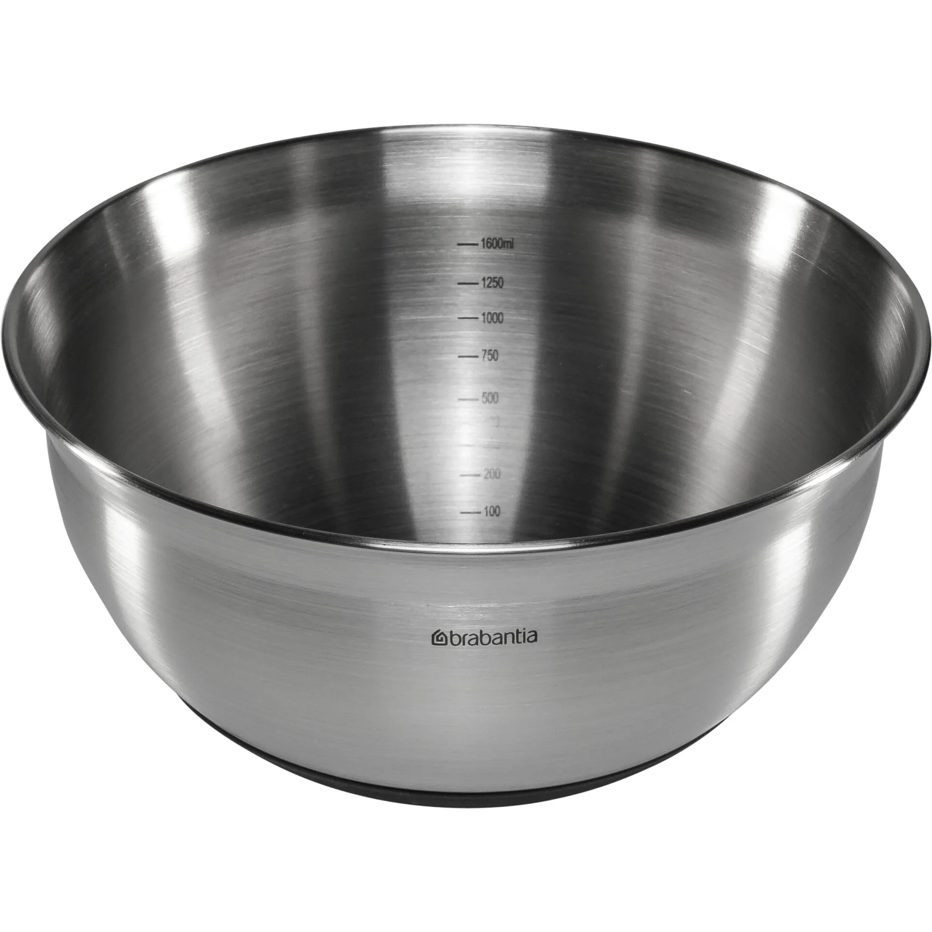 Brabantia Ruehrschuessel Stahl matt schwarz  3 er Set 1163L Speisenzubereitung
