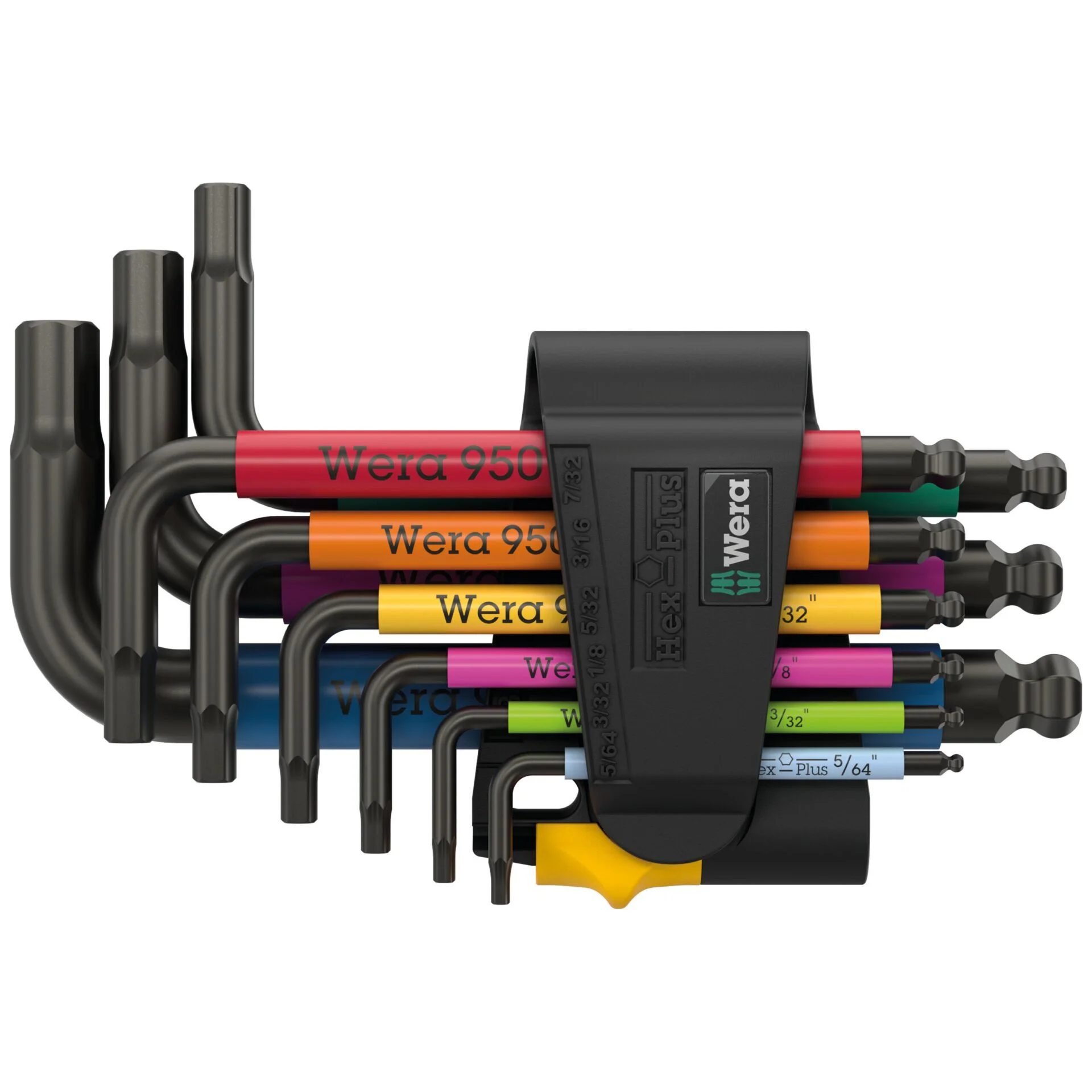 Wera 950 9 Hex Plus Multicolour Imperial 3 Winkelschluesselsatz Schraubendreher & Zangen