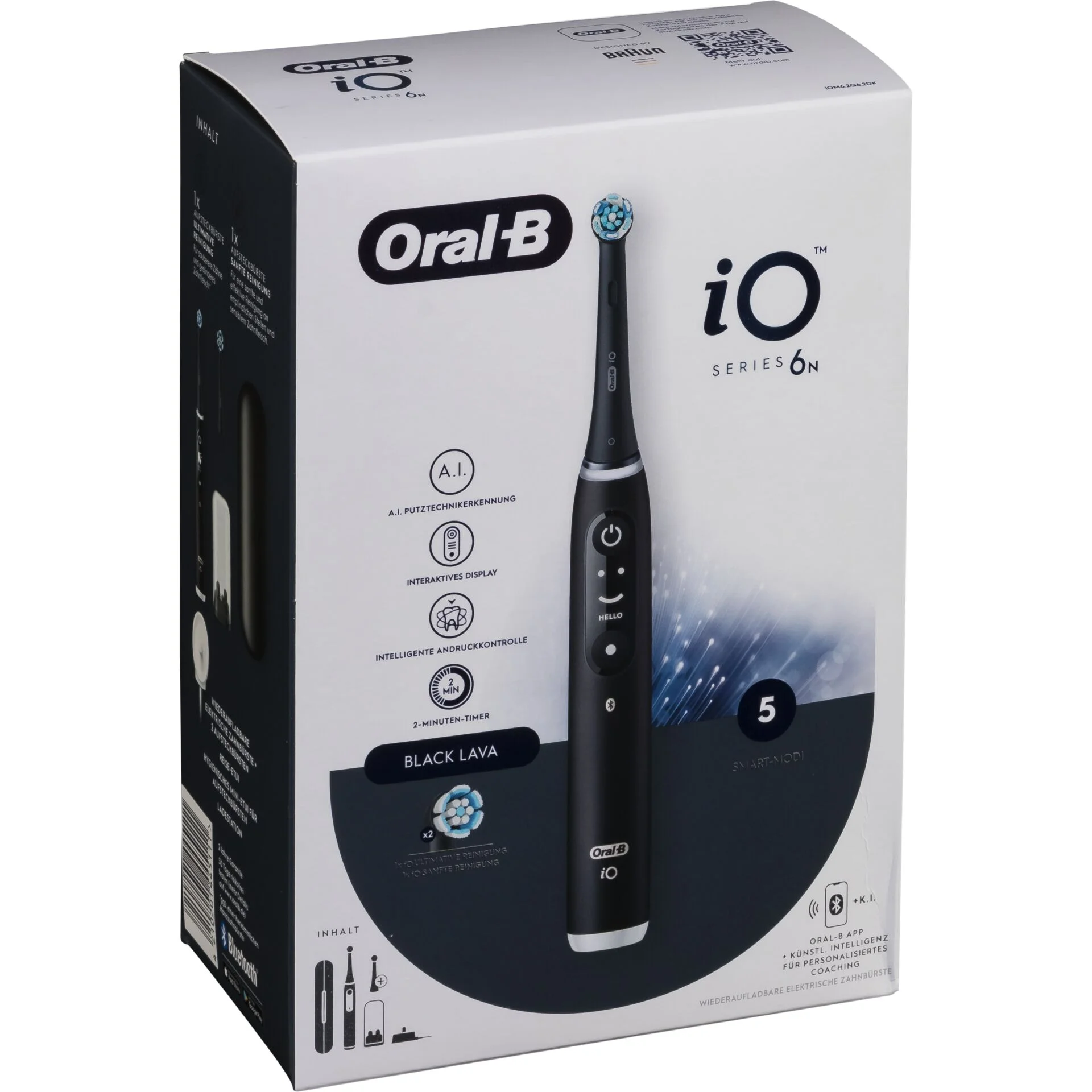 Oral B iO Series 6 black lava Etui Zahnpflege