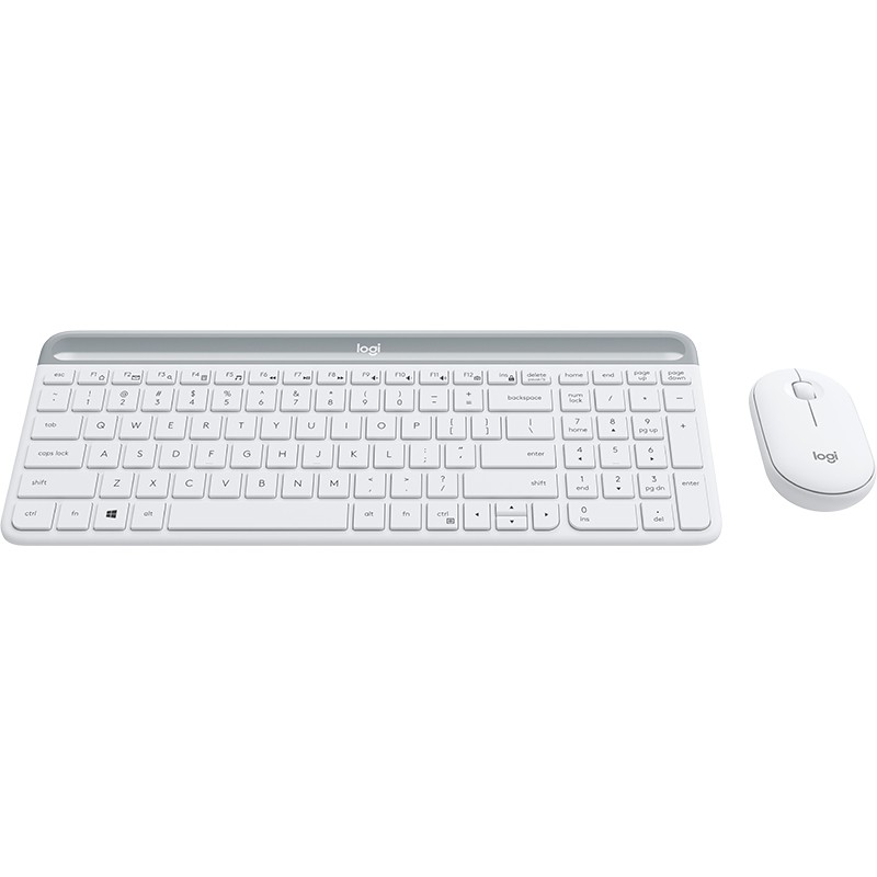 Logitech MK470 Slim Combo weiss Tastaturen & Maeuse