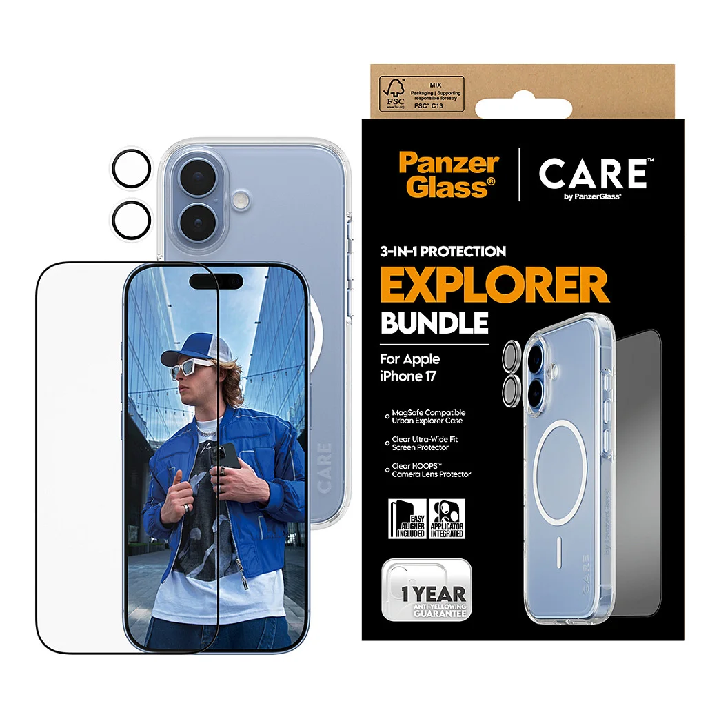 PanzerGlass     CARE by   3 in 1 Explorer Set iPhone 17 Notebook & Tablet Zubehoer