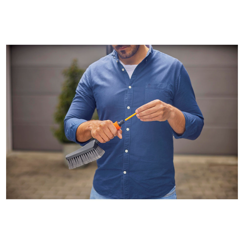 GARDENA Cleansystem Wasch Set mit Handbuerste M soft Reinigungsmaschinen