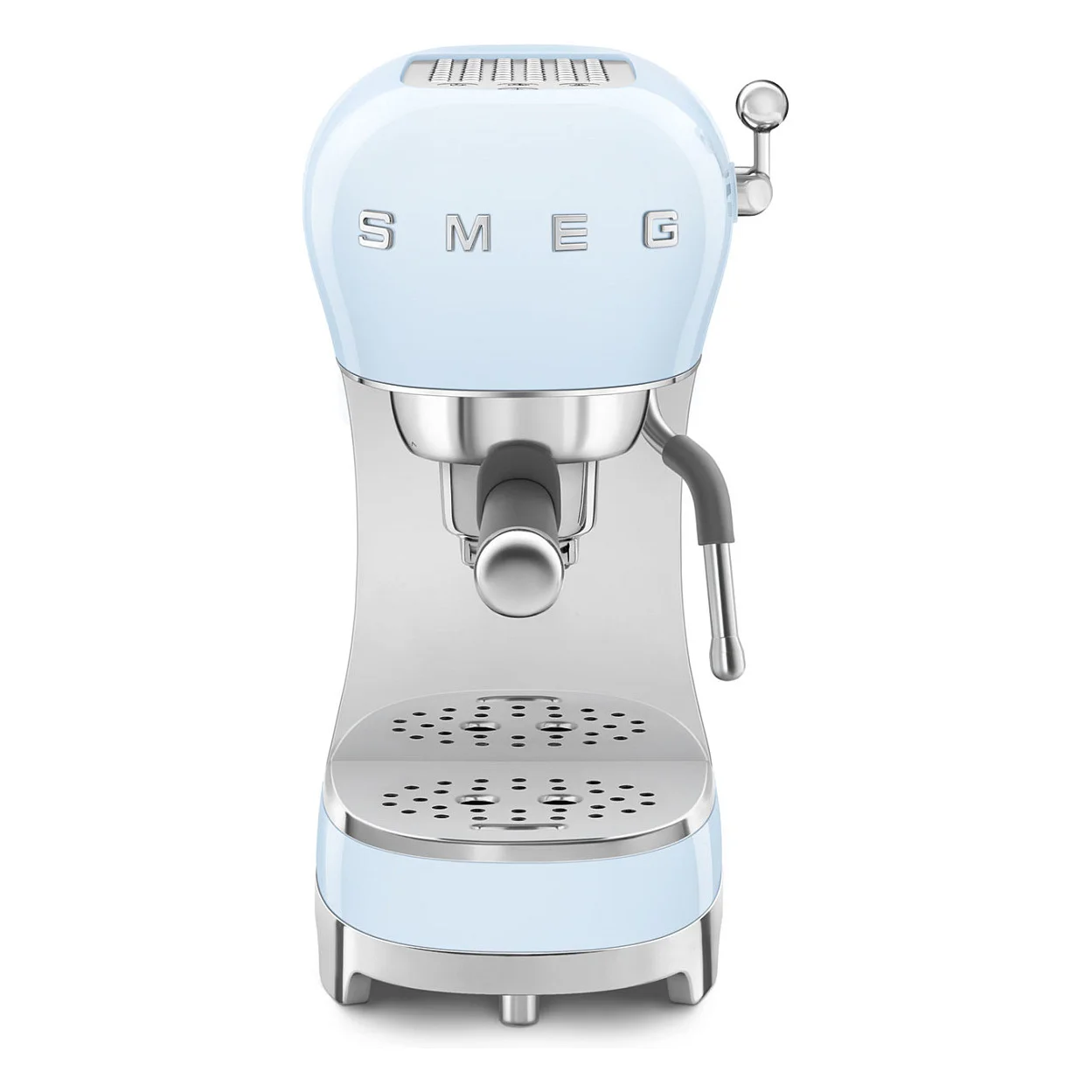 SMEG ecf02pbeu siebtraeger espresso  kaffemaschine pastellblau Kuechenkleingeraete