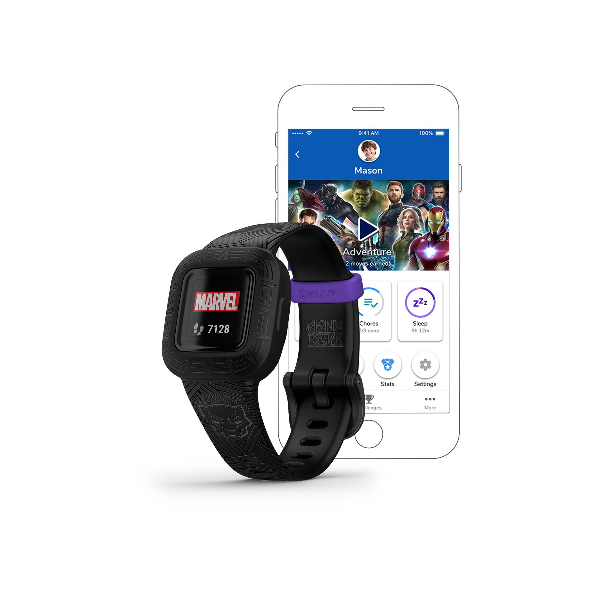 Garmin vivofit jr  3 Black Panther Smartwatches & Fitnesstracker