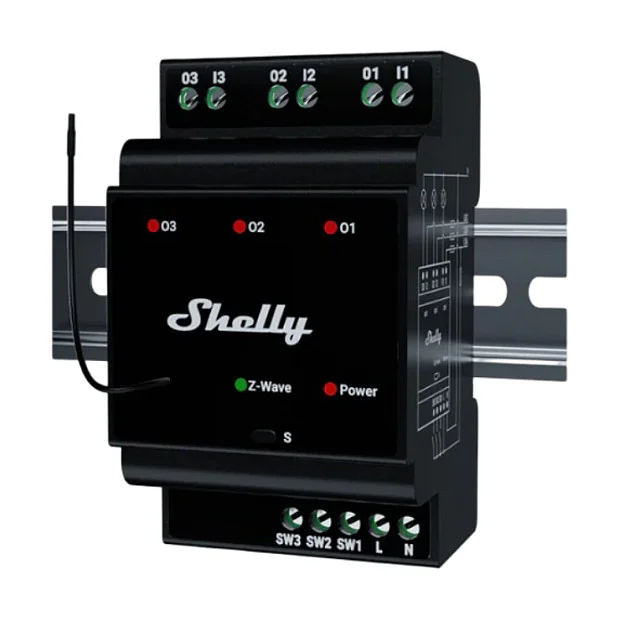 Shelly  Allterco Robotics LTD  Shelly Qubino Wave Pro 3 Steckdosen