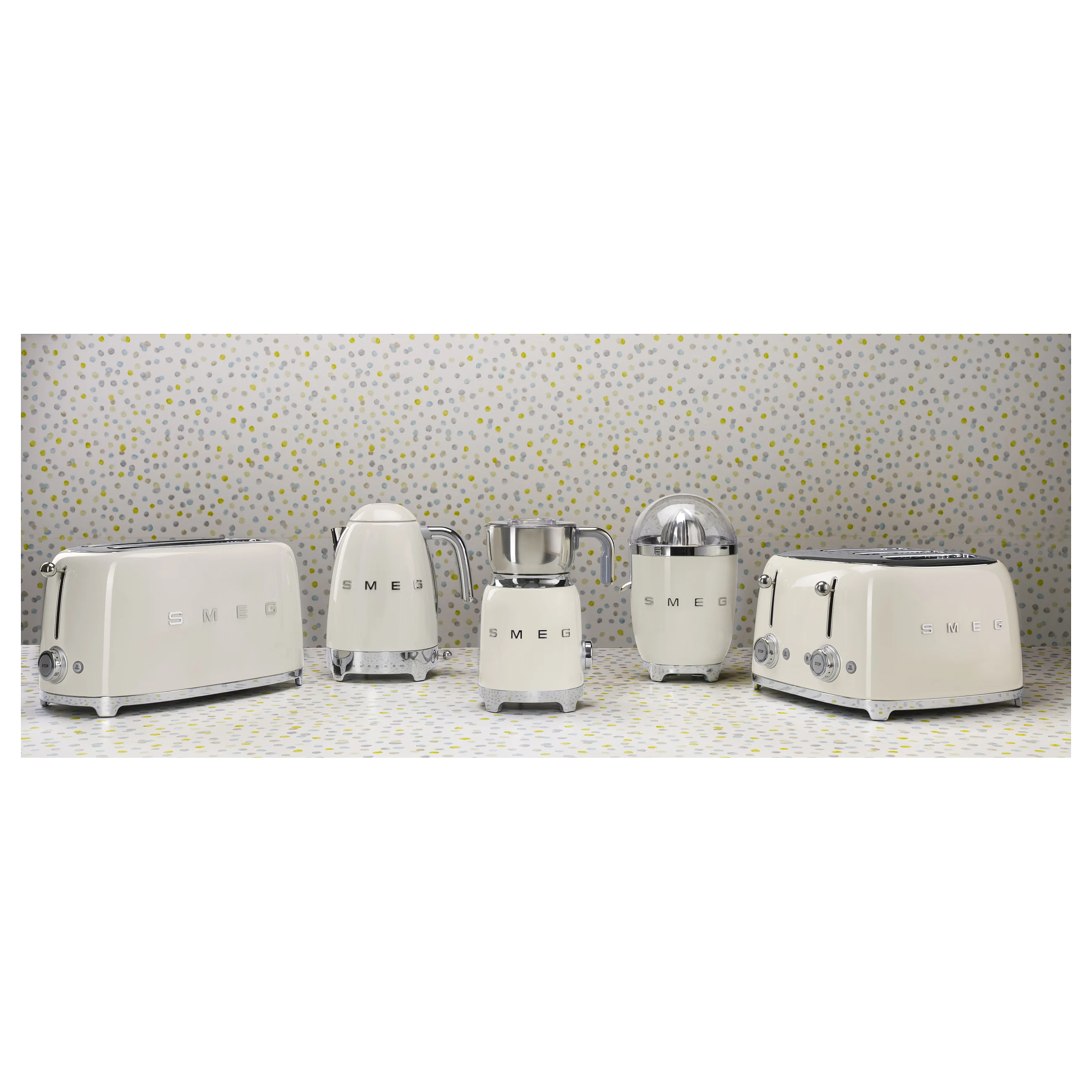 SMEG tsf03creu toaster creme Kuechenkleingeraete