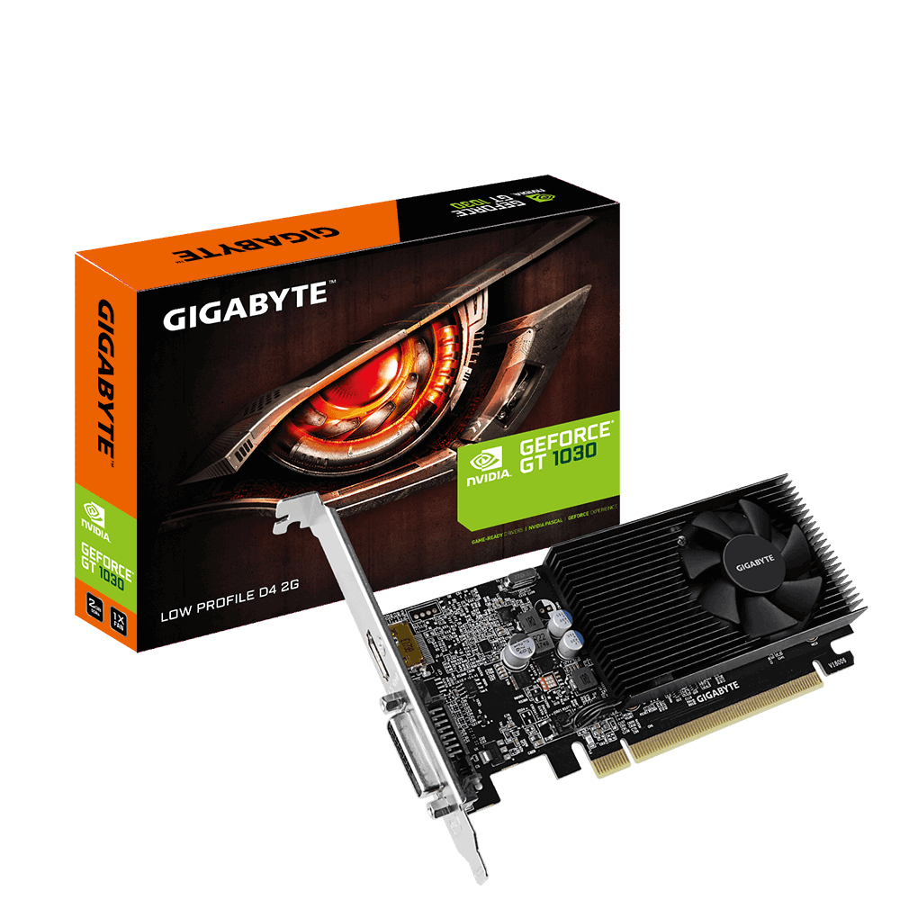 Gigabyte GT1030 2GB LP DDR4 1Fan PC-Zubehoer
