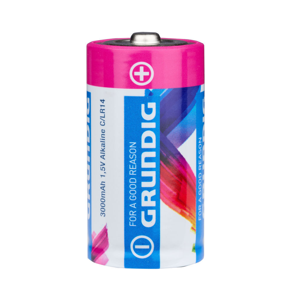 Grundig Batterie Alkaline C LR14  1 5V 3000 mAh  2 Stueck Home Office
