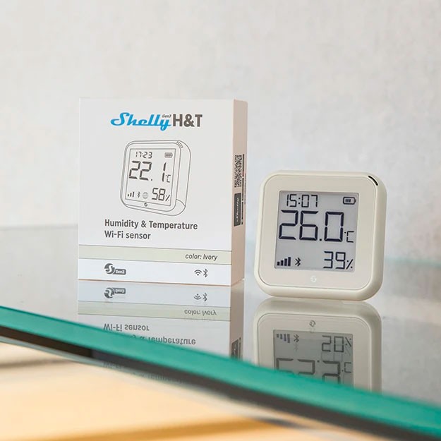 Shelly Plug   Play Plus H T Gen  3 Matte Ivory Temperatur    Feuchtigkeitssensor WLAN BT USB C   B Sensoren