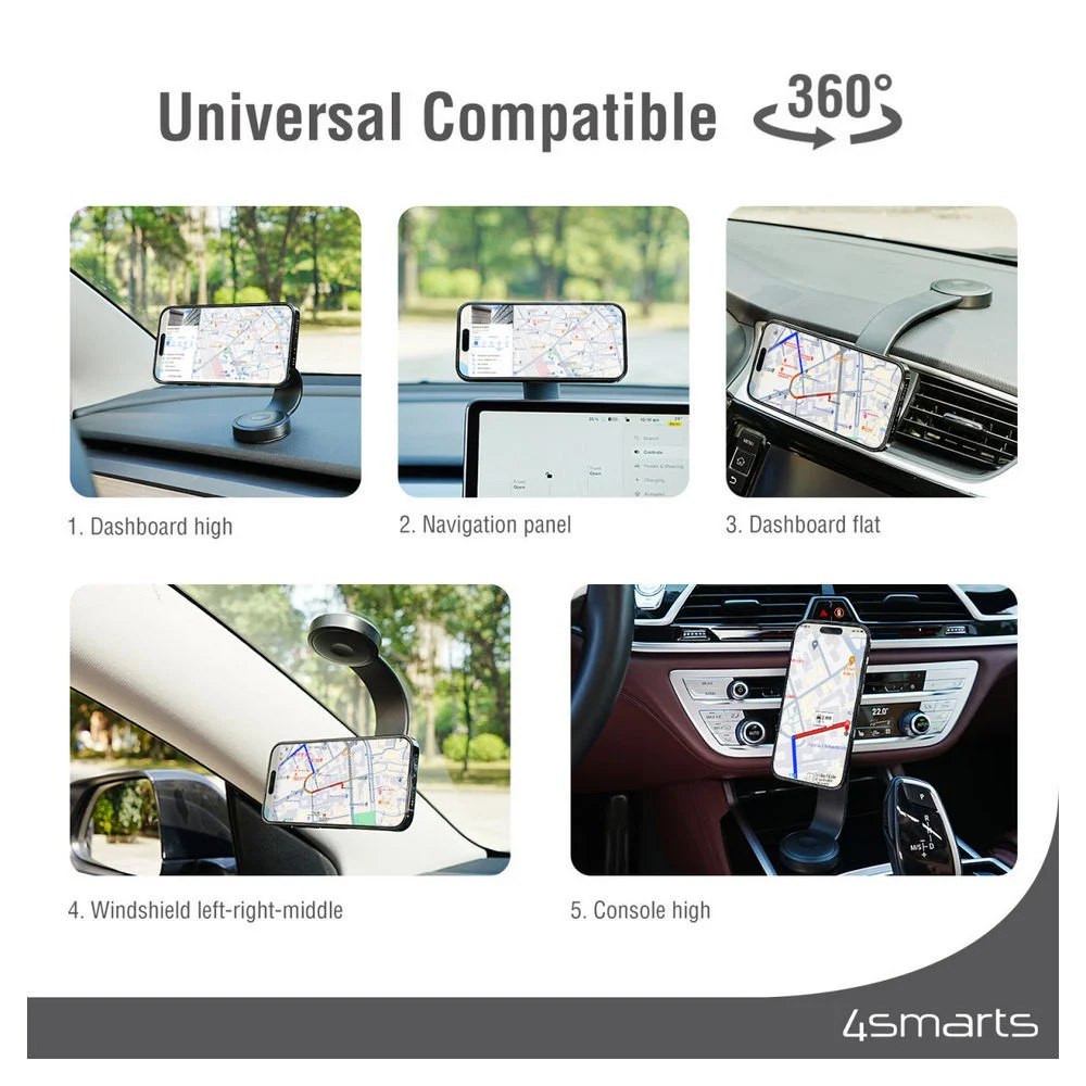 4SMARTS qi2 kfz ladeset  grau Akkus Powerbanks & Kabel
