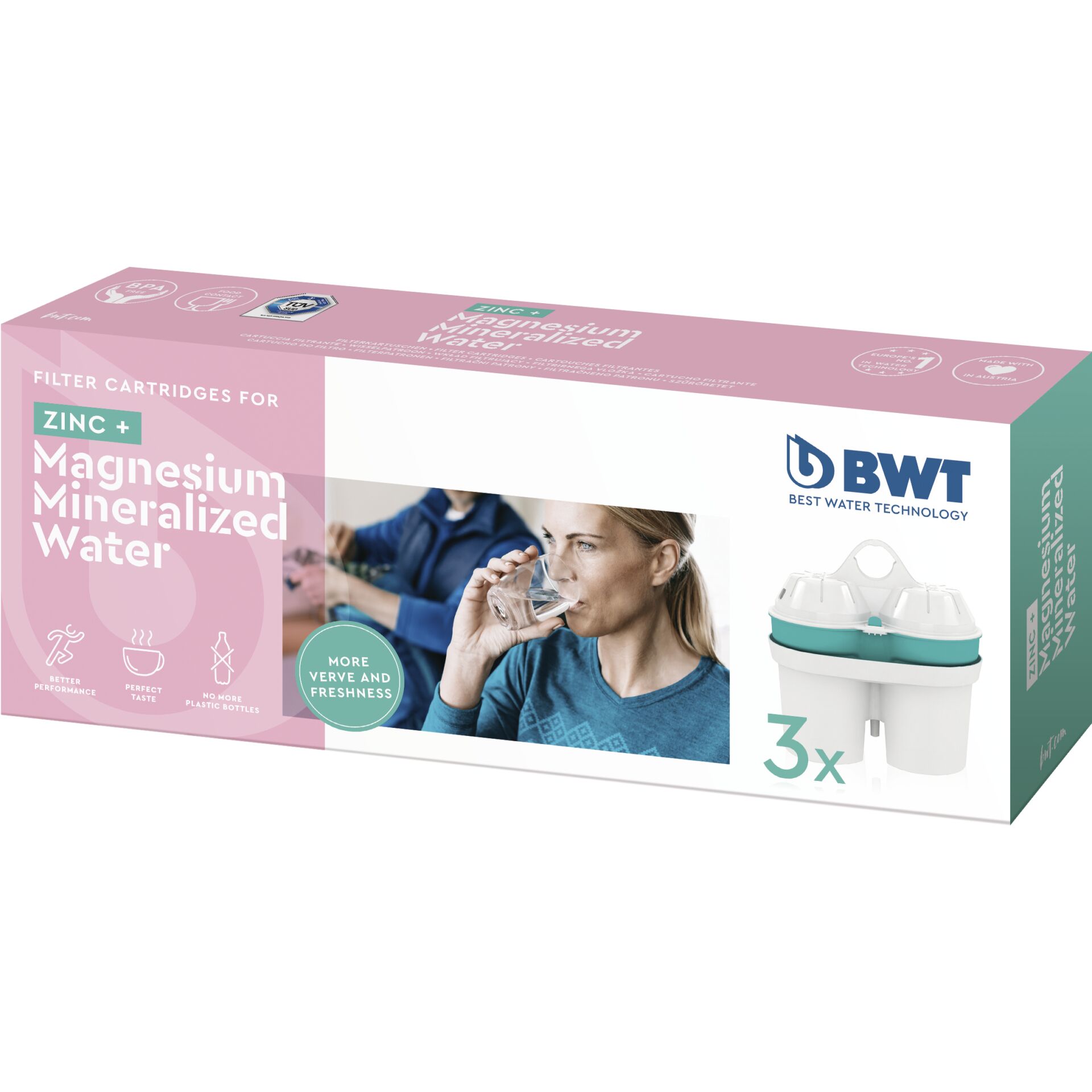 BWT 814453 3er Pack  Zink Magnesium Mineralized Water Wasseraufbereitung