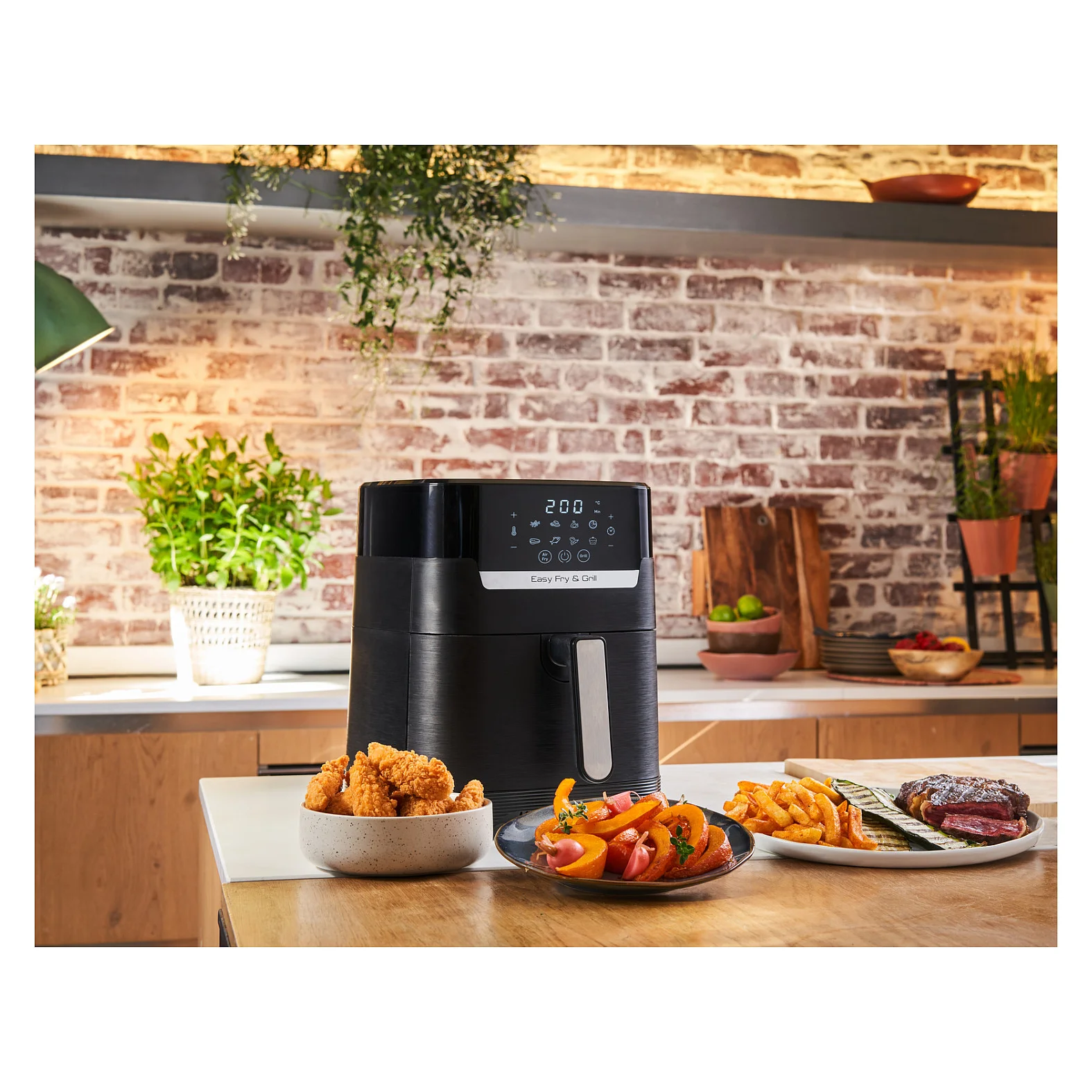 Tefal Easy Fry   Grill EY5058 Precision Heissluftfritteuse EY5058 Kuechenkleingeraete