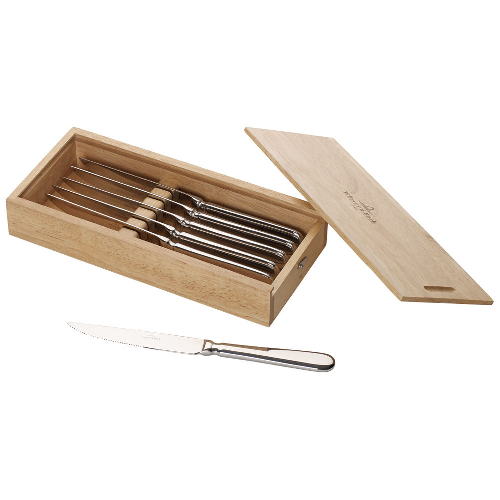VILLEROY BOCH Pizza und Steakmesser Set Oscar  6 tlg  Besteck & Aufbewahrung