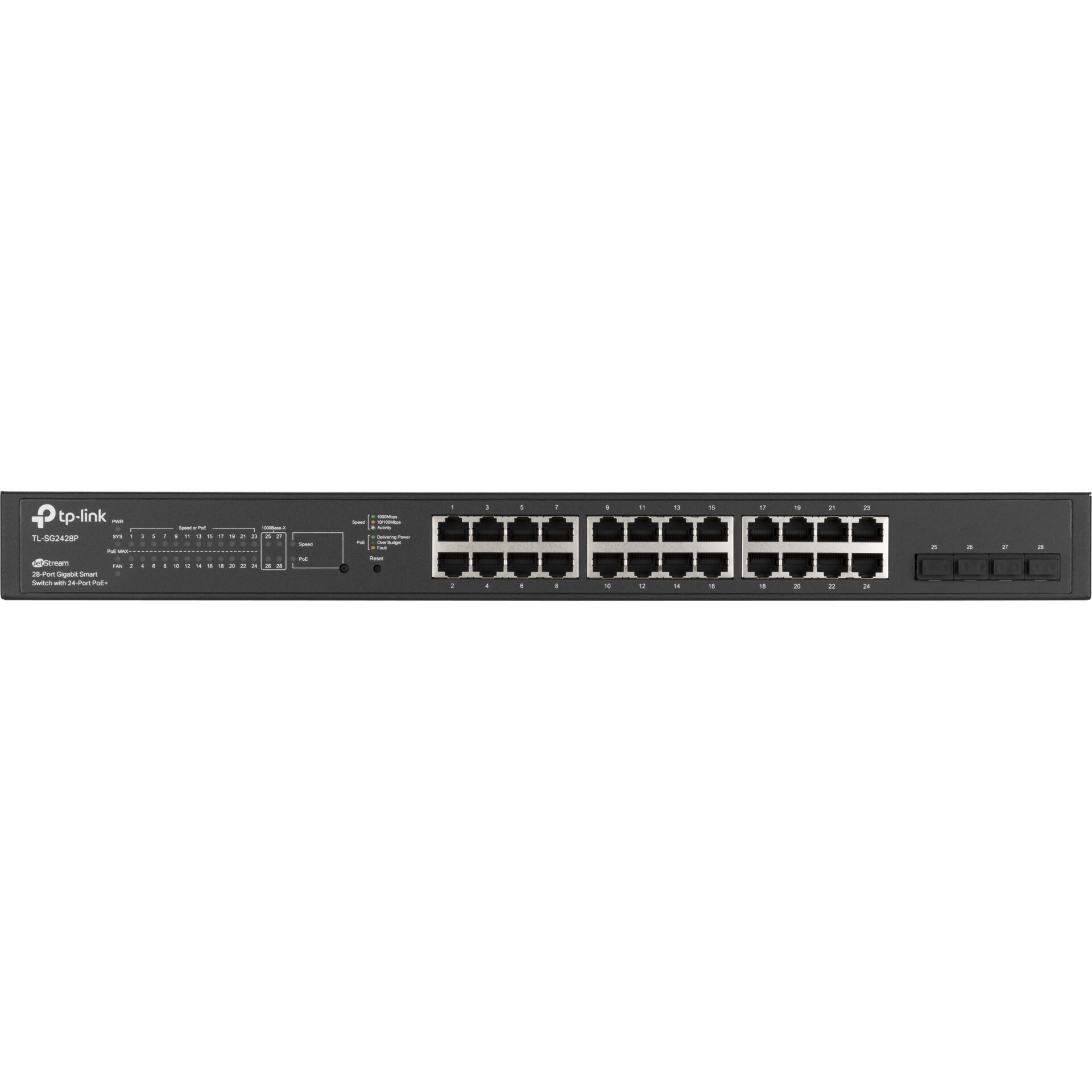 TP Link TL SG2428P Switch 24 Ports PoE    Gigabit Ethernet   Desktop   250W Switches