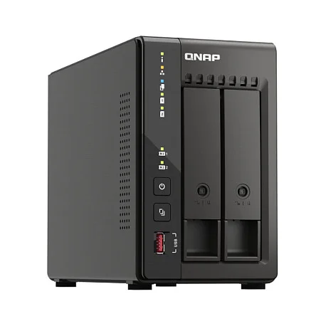 QNAP TS 253E NAS Tower Intel  Celeron  J6412 8 GB 0 TB QNAP QTS Schwarz Netzwerk