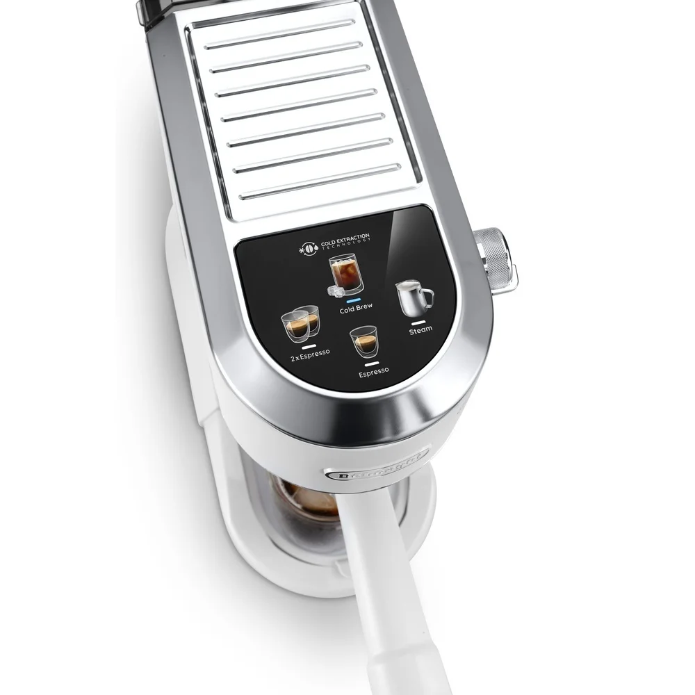 De Longhi Espresso Siebtraegermaschine Dedica Duo EC890 WI  Weiss Kaffeemaschinen