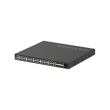 NETGEAR GSM4248P 100EUS Netzwerk Switch Managed L2 L3 L4 Gigabit Ethernet  10 100 1000  Power over Ethernet  PoE  Schwarz Switches