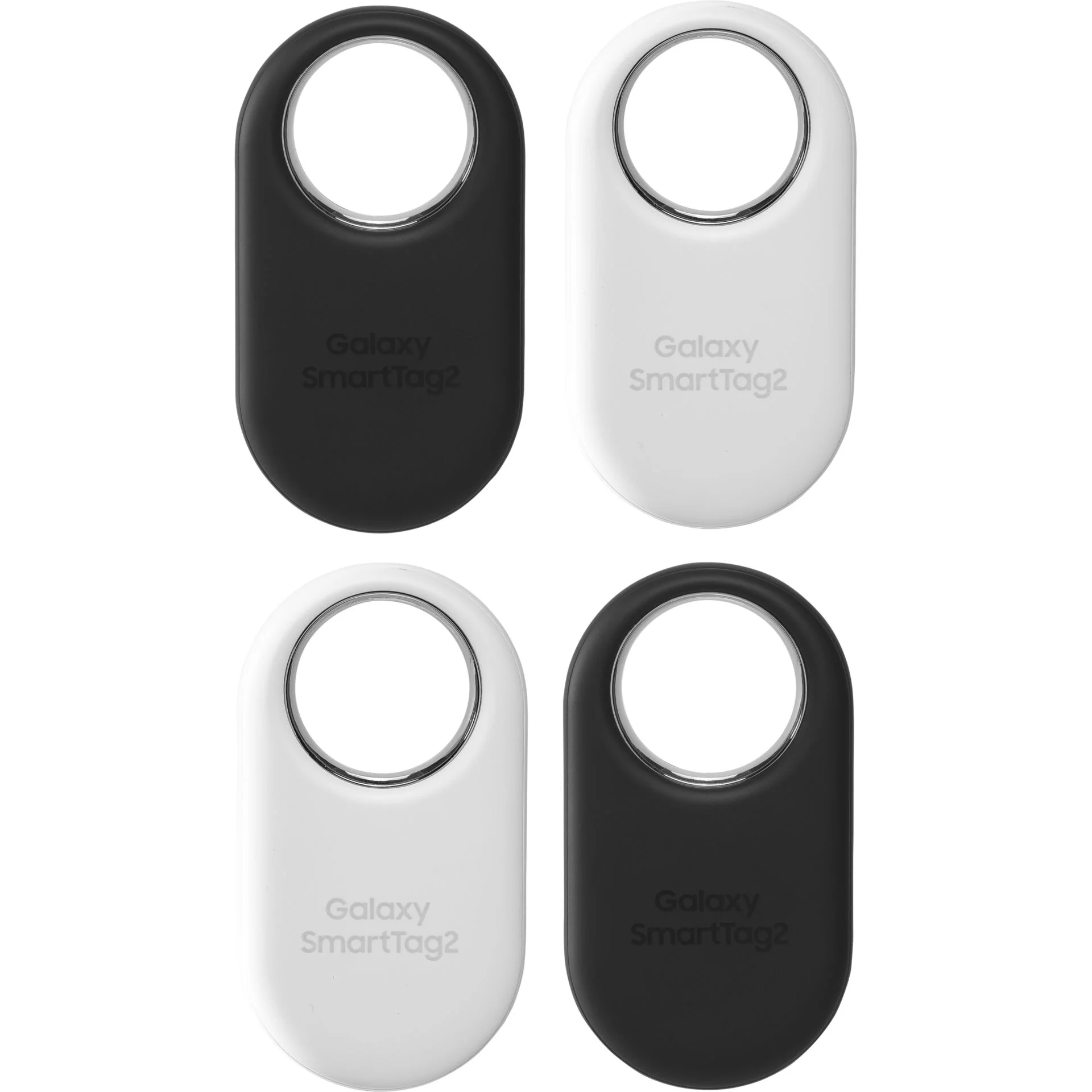 Samsung Galaxy SmartTag2   Anti Verlust Bluetooth Tag fuer Handy   4 Pack 2 schwarz  2 weiss Notebook & Tablet Zubehoer