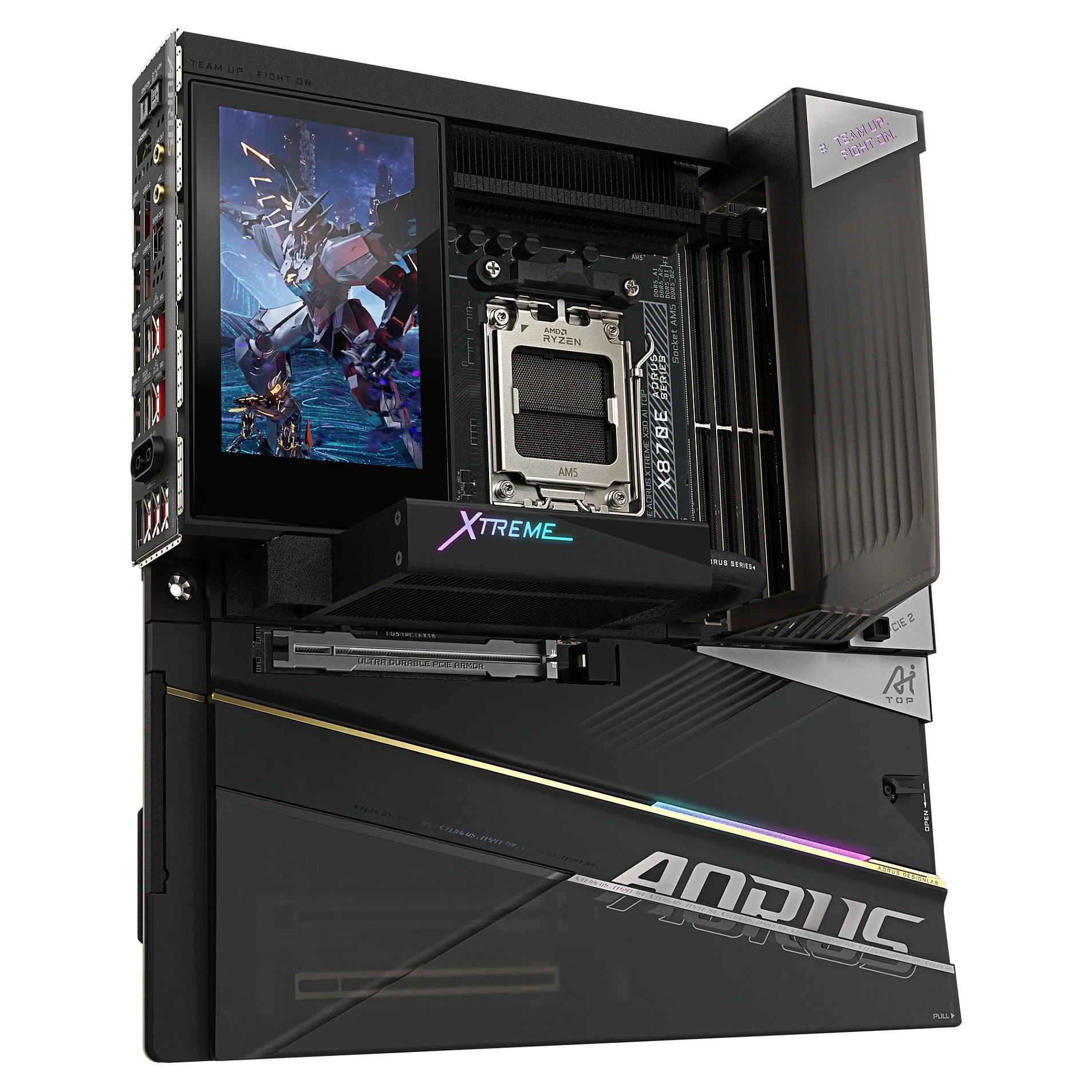 GIGABYTE X870E AORUS XTREME X3D AI TOP Mainboard   Unterstuetzt AMD Ryzen 9000 Serie CPUs  24 2 2 Phasen VRM  bis zu 9000MHz DDR5  O C    2xPCIe 5 0 M 2   3xPCIe 4 0 M 2  Wi Fi 7  10GbE LAN  USB 4 PC-Komponenten