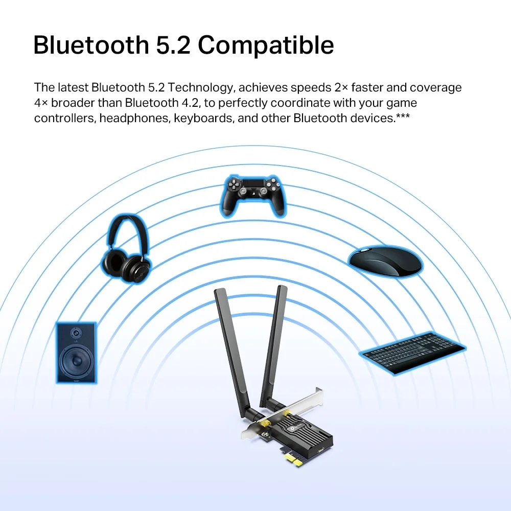 TP Link Archer TX55E WLAN Bluetooth Adapter   2402 Mbit s   USB 3 0   Schwarz Netzwerk-Adapter