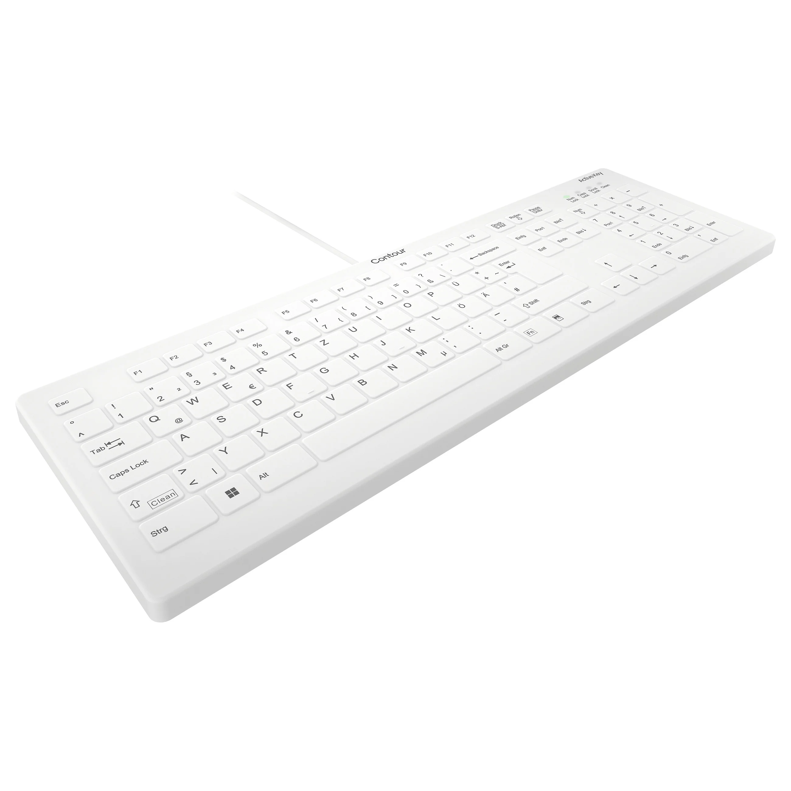 Active Key ActiveKey Medical Keyboard C8112   Flat Design IP68 vollvers Tastaturen & Maeuse