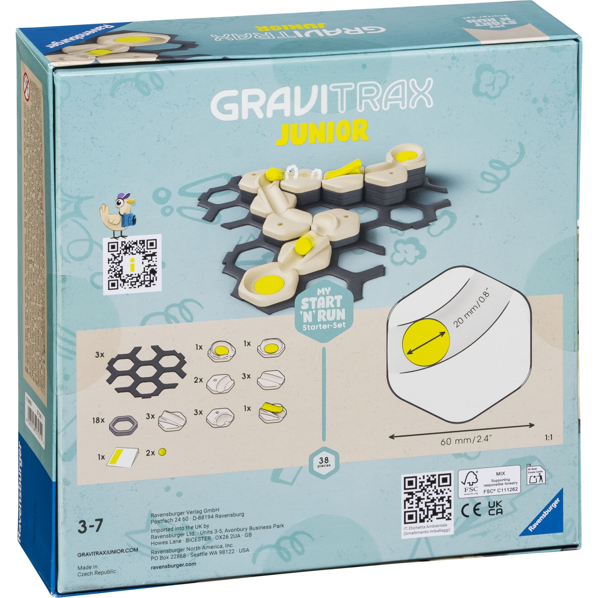 Ravensburger GraviTrax Junior Starter Set S Start and Run Brettspiele & Puzzle