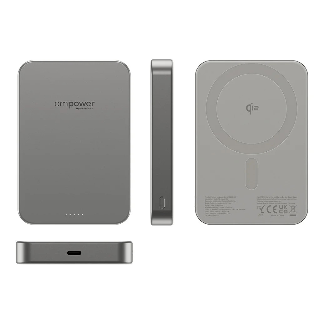 PanzerGlass empower  by   empower  Bank   10000mAh   Titanium Akkus Powerbanks & Kabel