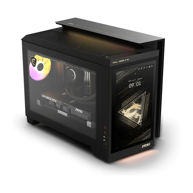 MSI MEG Vision X AI 2NVV7 009AT Intel Core Ultra 7 265K 32 GB DDR5 SDRAM 2 TB SSD NVIDIA GeForce RTX 5080 Windows 11 Home Desktop PC Schwarz PC-Zubehoer