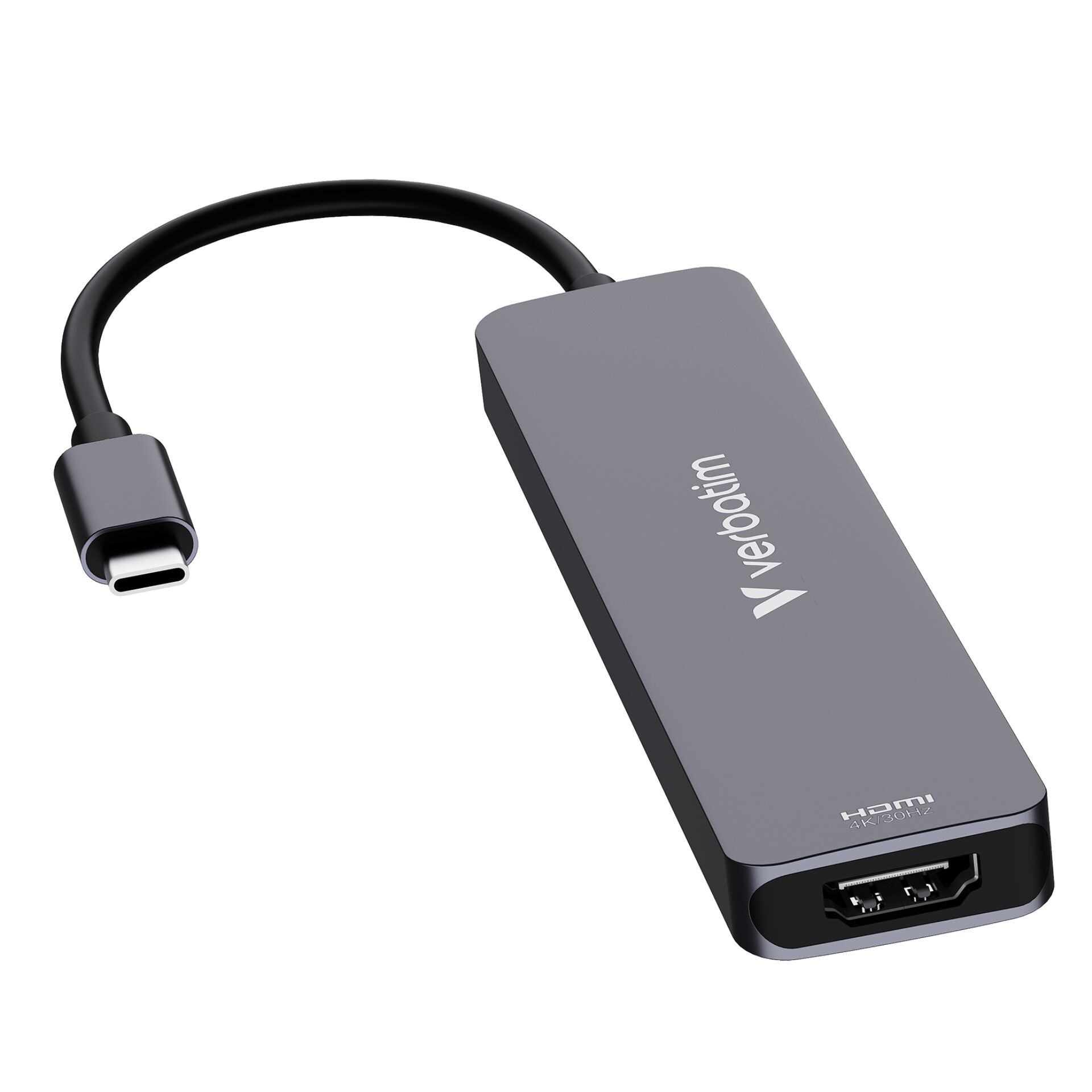 Verbatim 32158 Schnittstellen Hub USB 3 2 Gen 1  3 1 Gen 1  Type C 5000 Mbit s Grau Akkus Powerbanks & Kabel