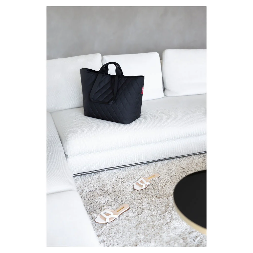 Reisenthel Classic L Shopper rhombus black Taschen & Rucksaecke