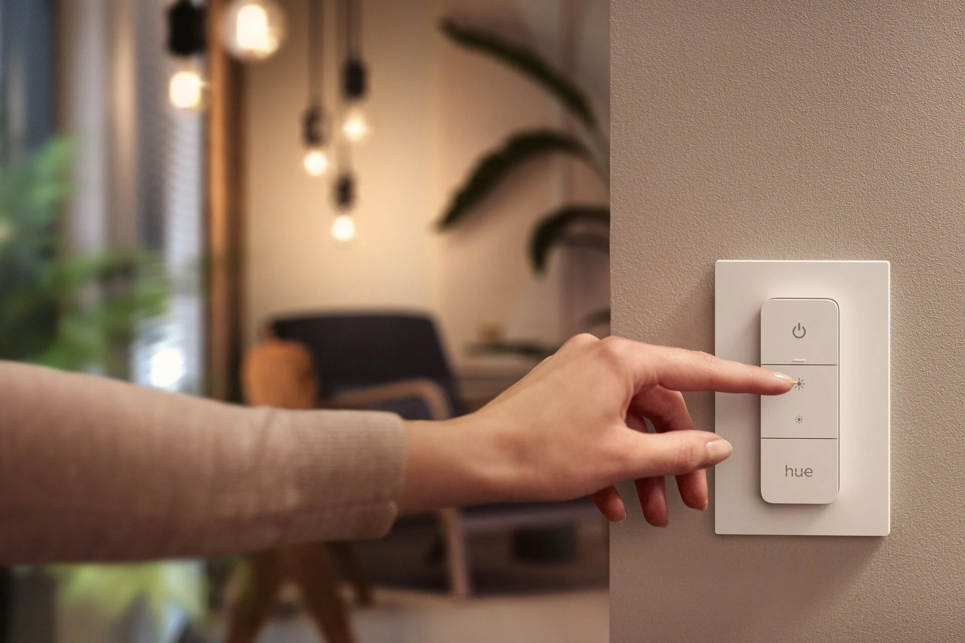 Philips Hue White ambience Enrave Deckenleuchte S schwarz   Dimmschalter Deckenleuchten